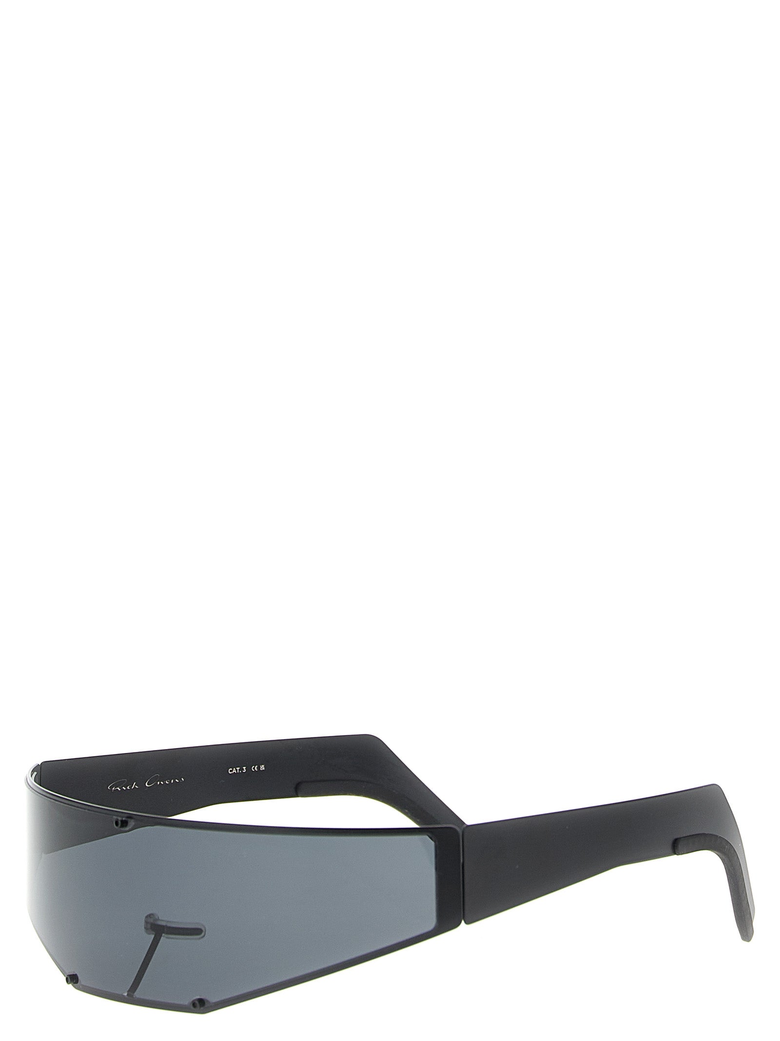 Rick Owens Black Stainless Steel Men's Sunglasses