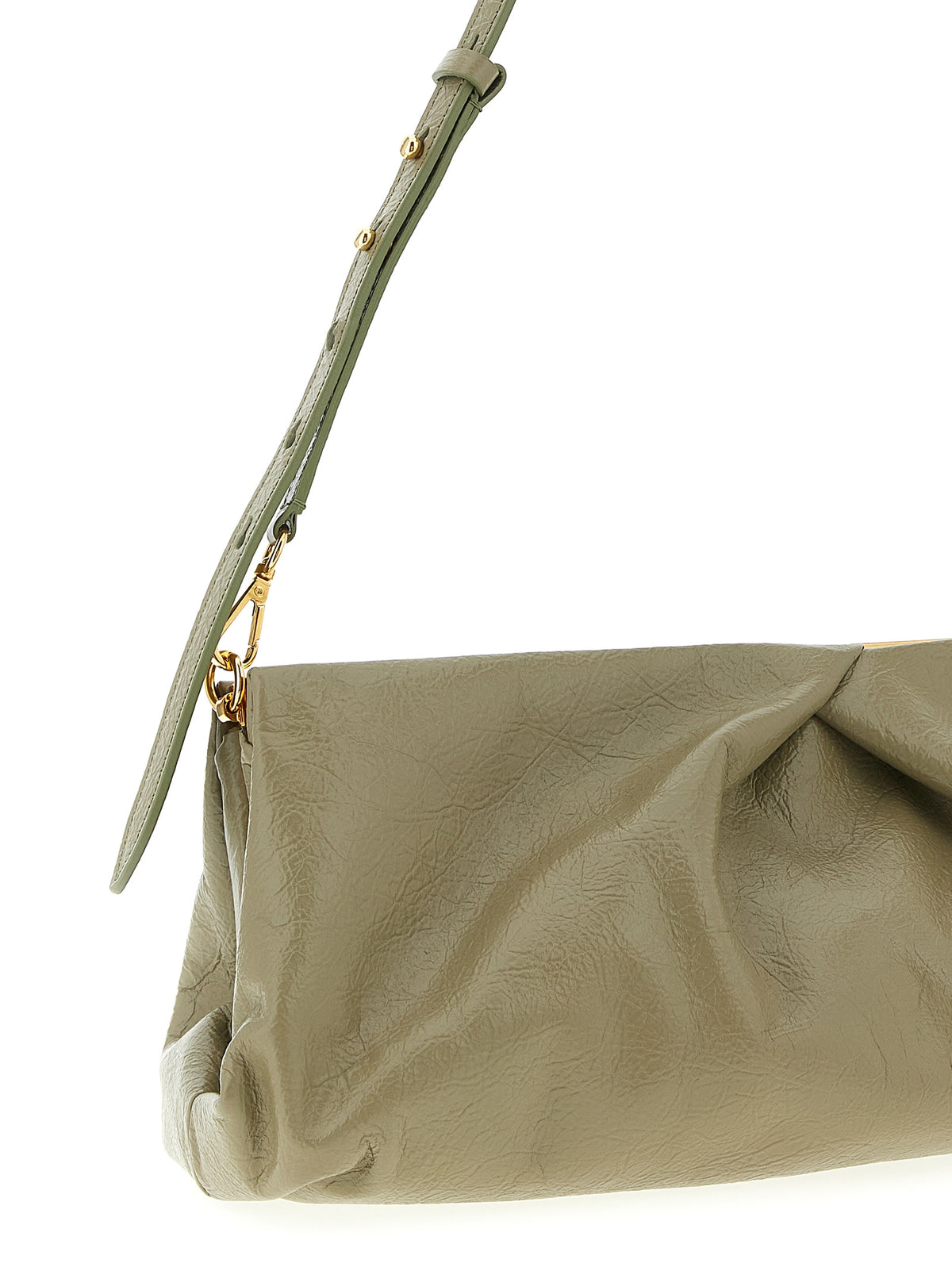 Dries Van Noten Bicolor Calfskin Clutch Women's Bag