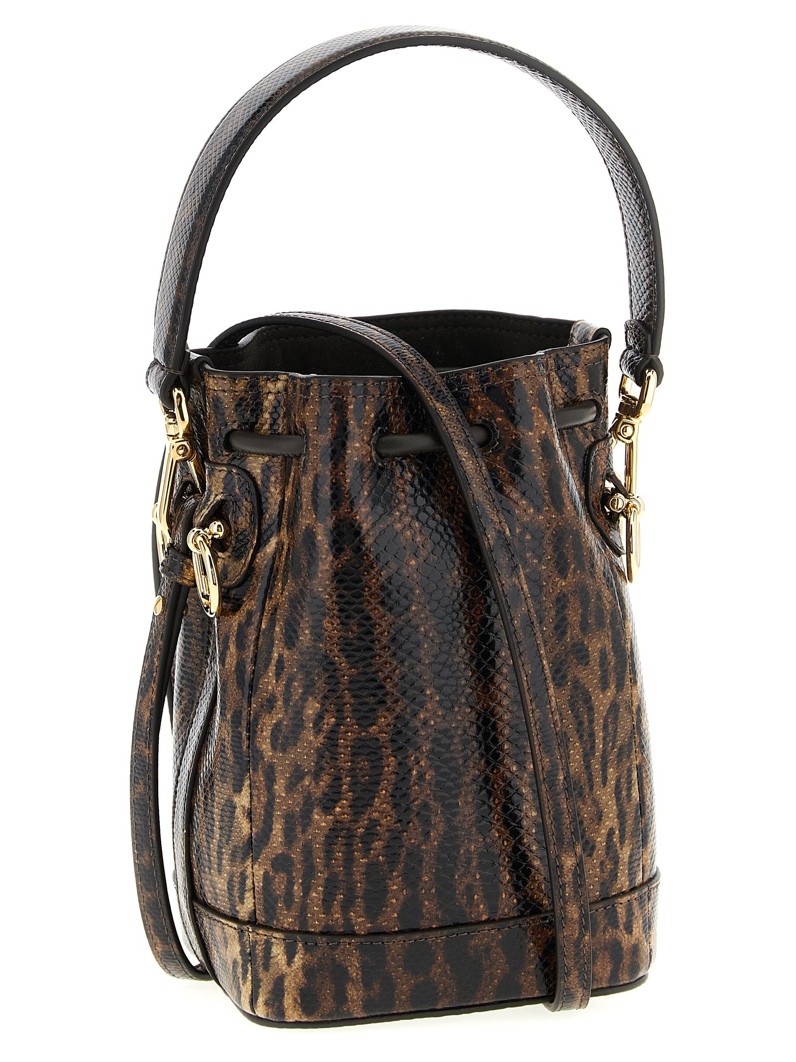 Fendi Brown Velvet Leather Women's Handbag