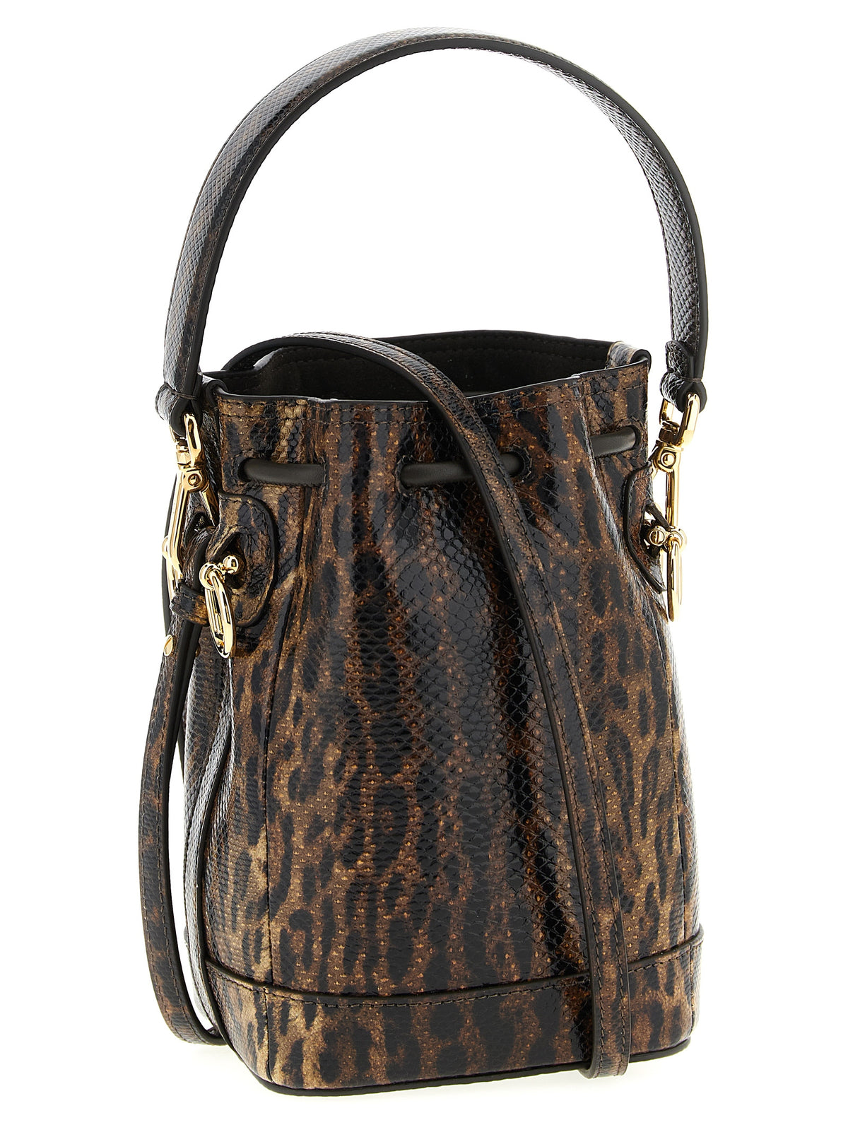 Fendi Brown Velvet Leather Women's Handbag
