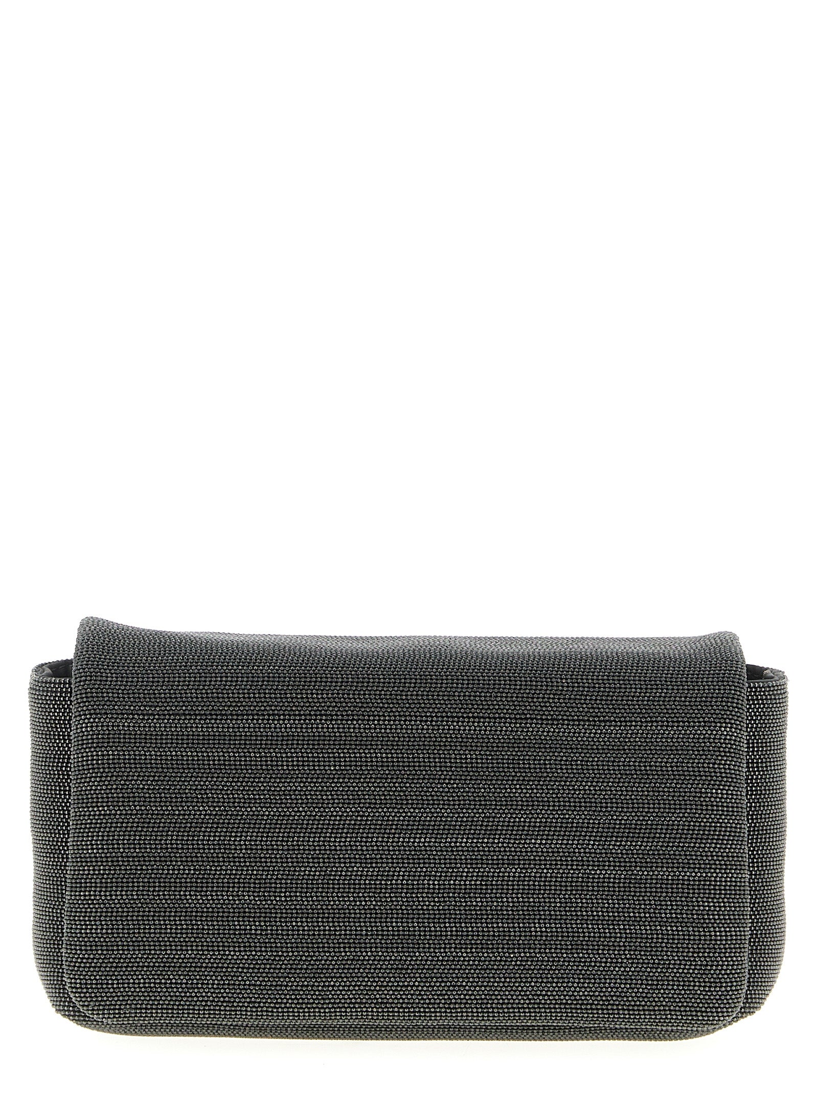 Brunello Cucinelli Black Leather Clutch Women's Bag