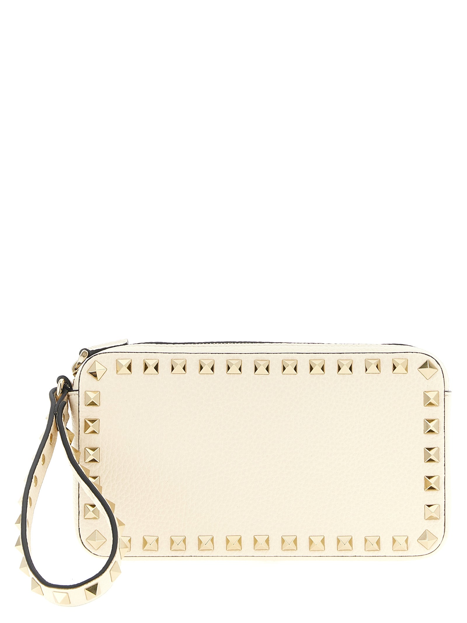 Valentino Garavani White Calfskin Clutch Women's Bag