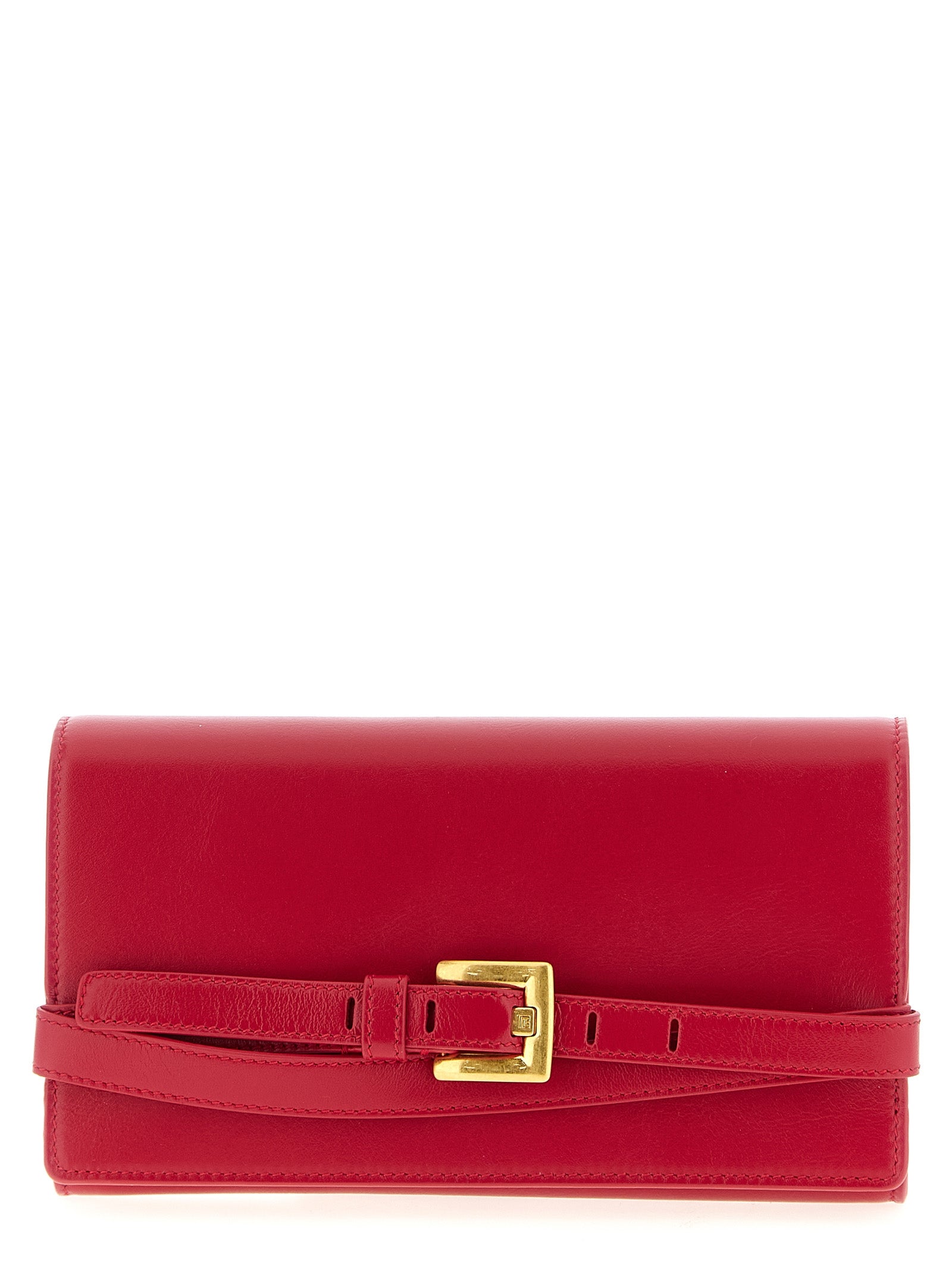 Balmain Fuchsia Calfskin Women's Cardholder