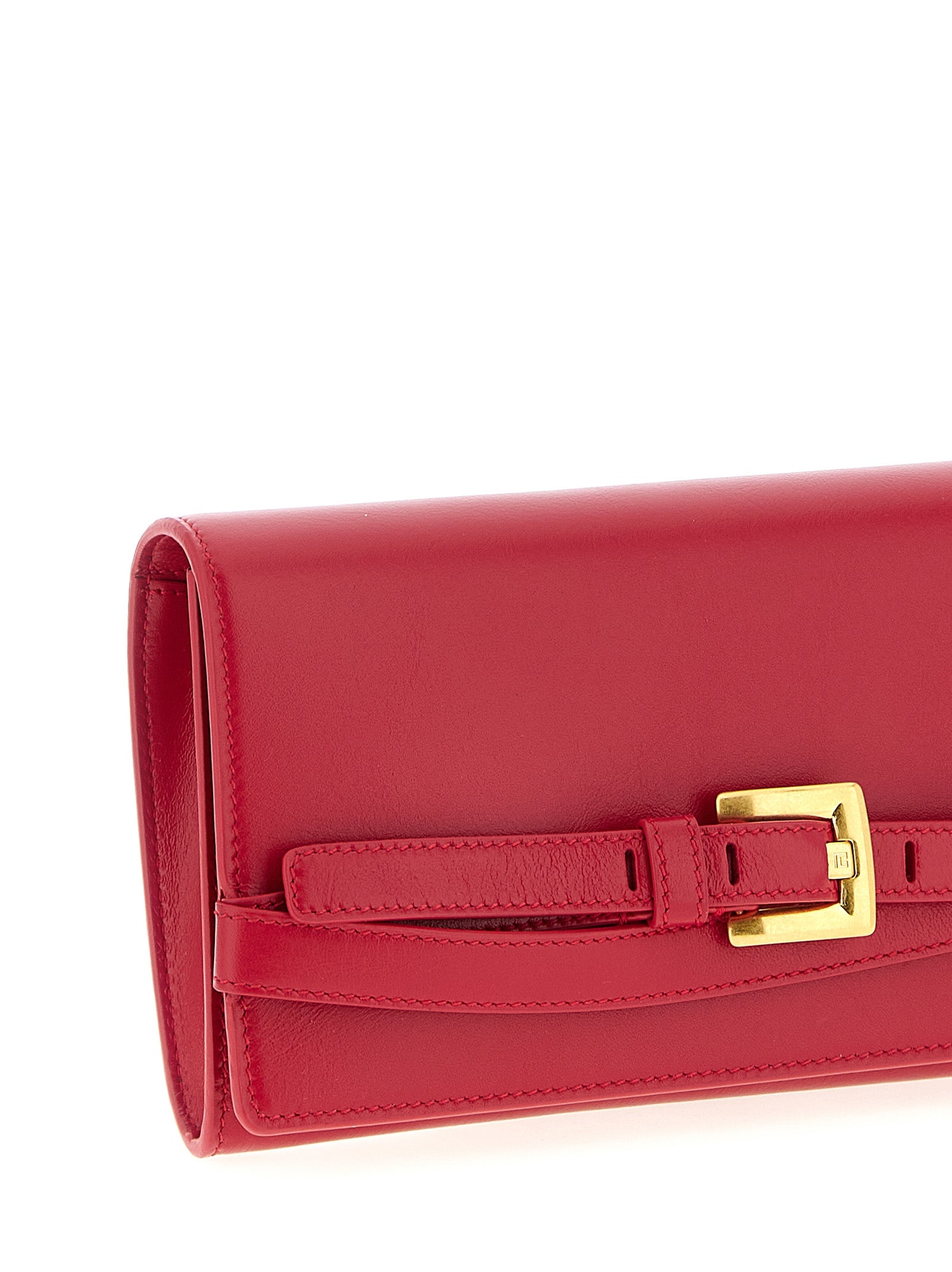 Balmain Fuchsia Calfskin Women's Cardholder