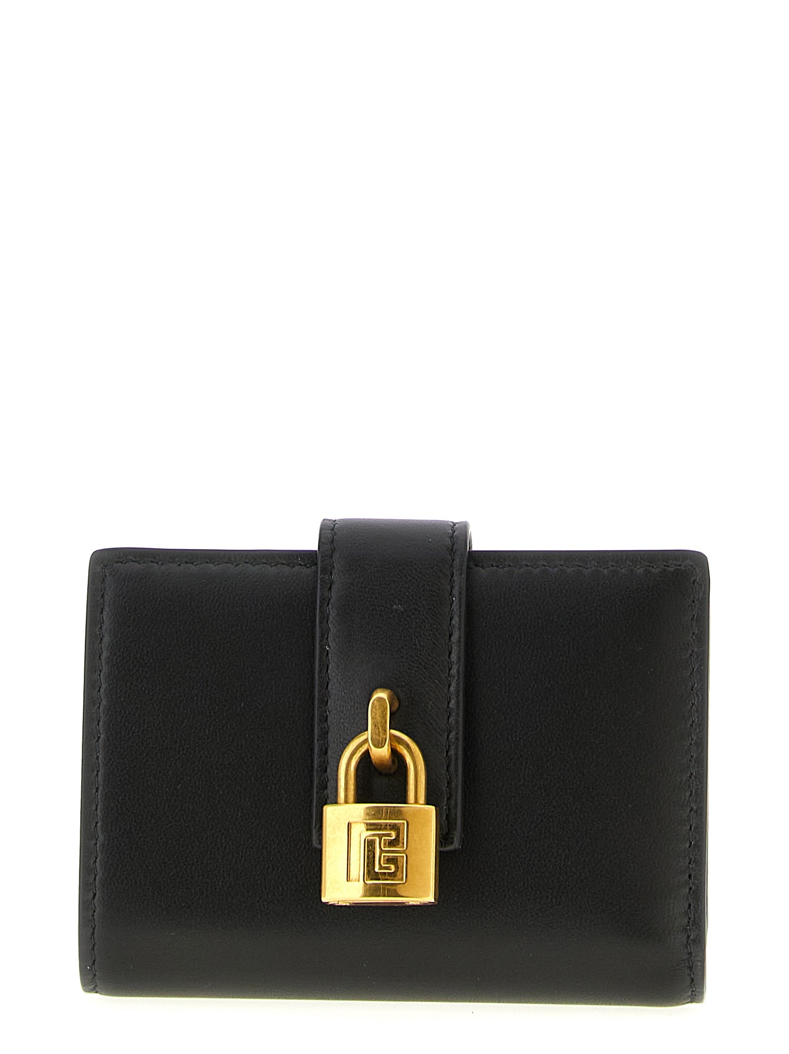 Balmain Black Lamb Leather Women's Cardholder