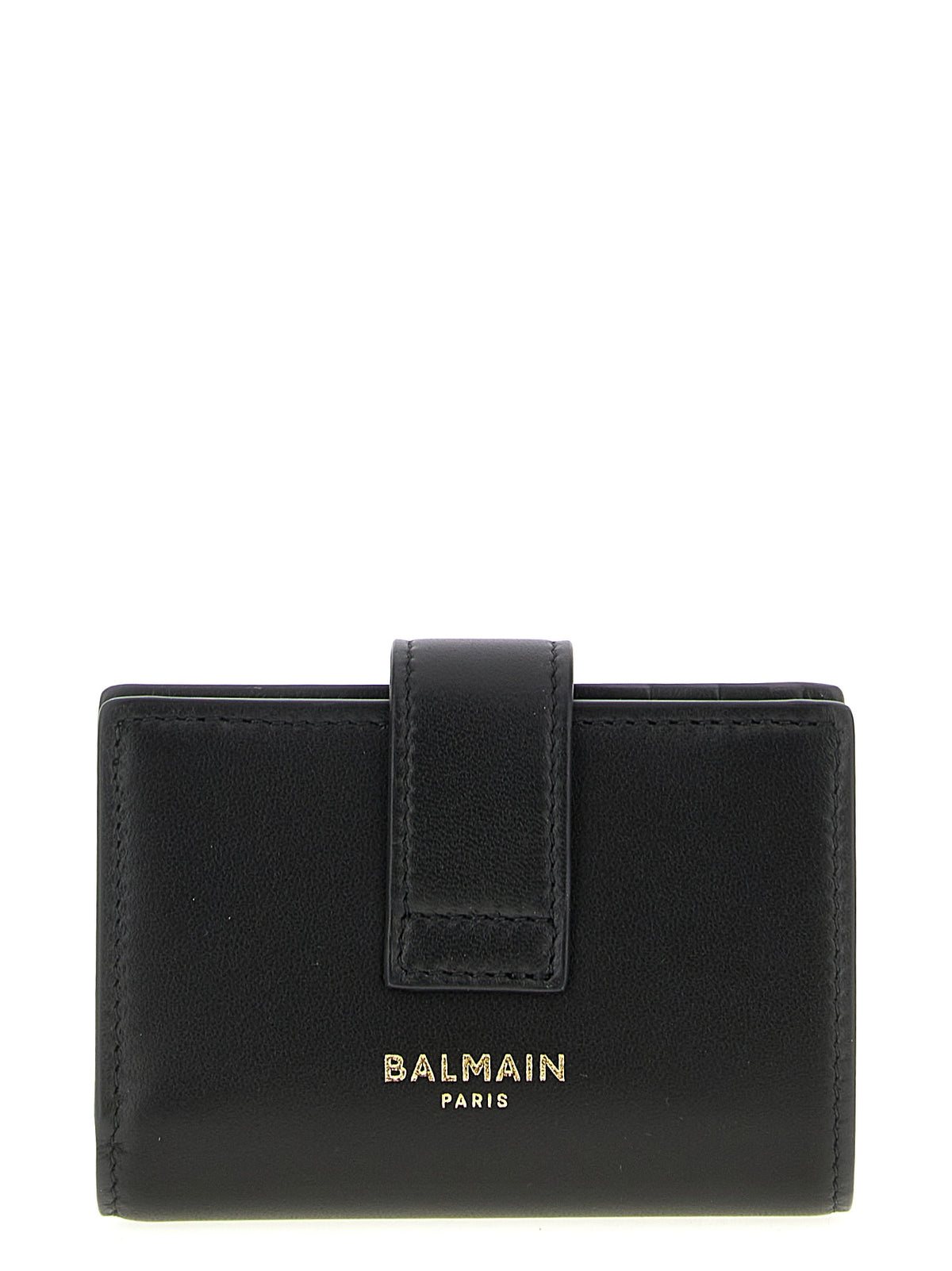 Balmain Black Lamb Leather Women's Cardholder