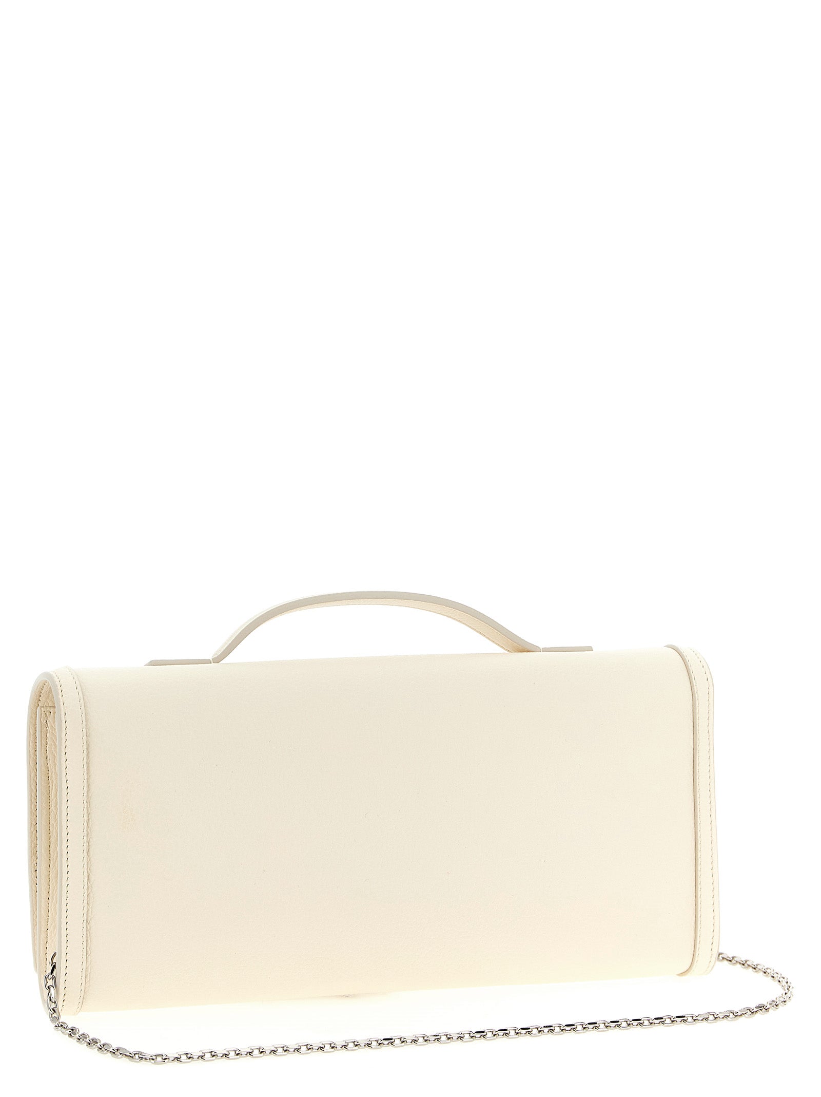 Roger Vivier White Calfskin Clutch Women's Bag