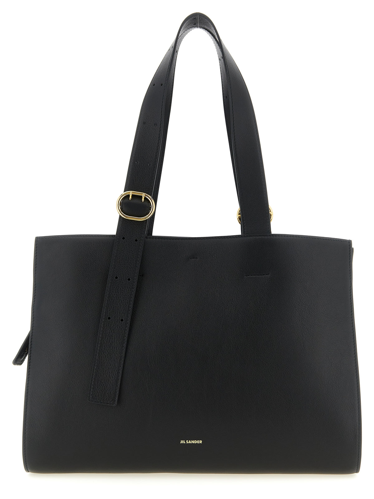 Jil Sander Black Calfskin Tote Women's Bag