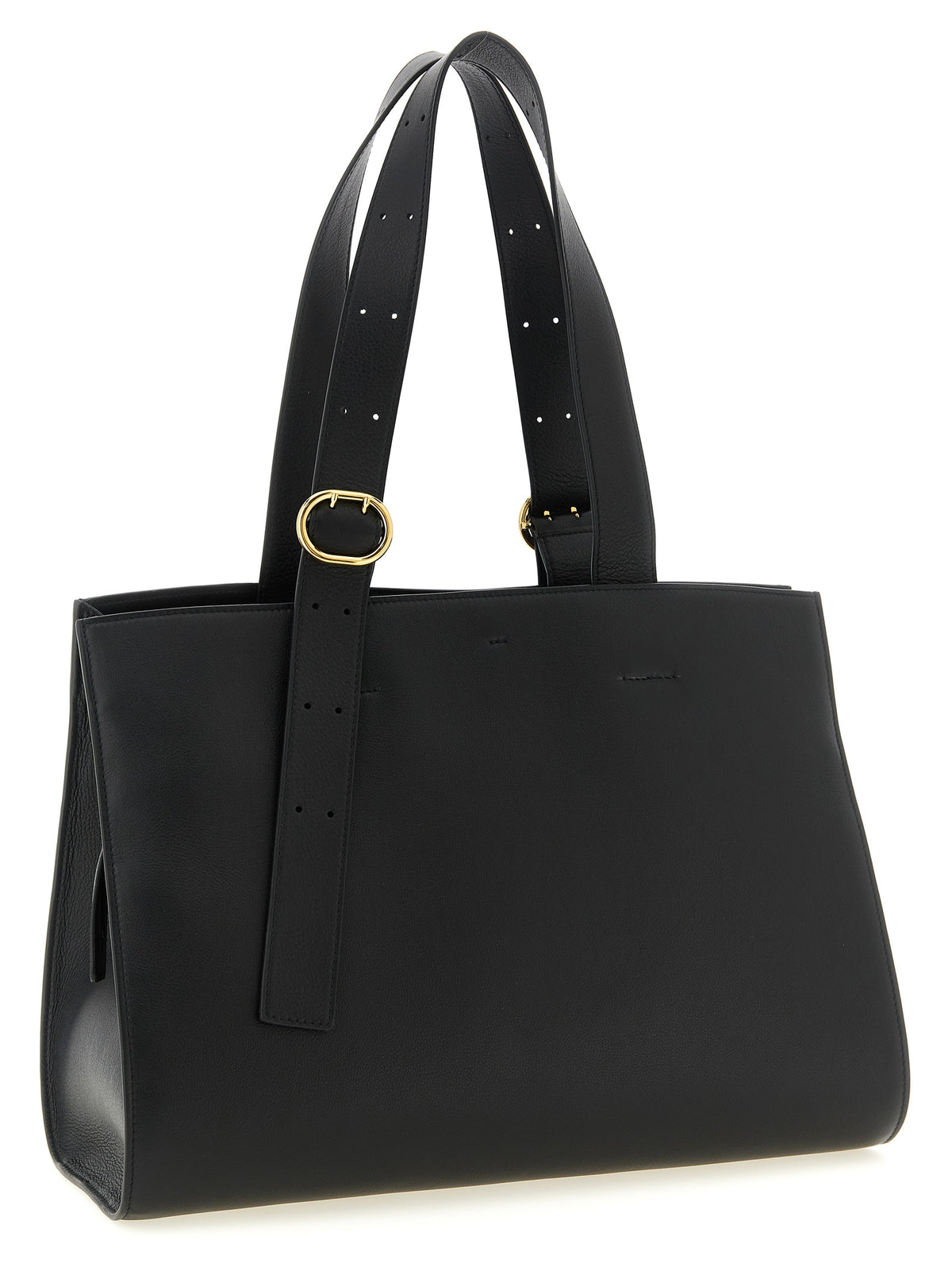 Jil Sander Black Calfskin Tote Women's Bag