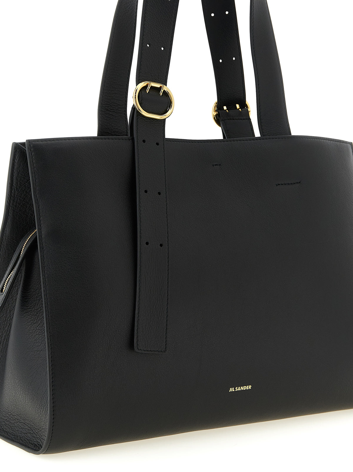 Jil Sander Black Calfskin Tote Women's Bag