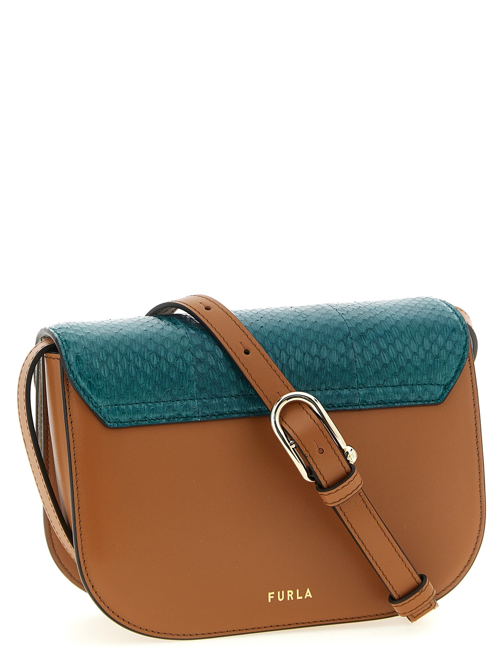 Furla Multicolor Lamb Leather Crossbody Women's Bag