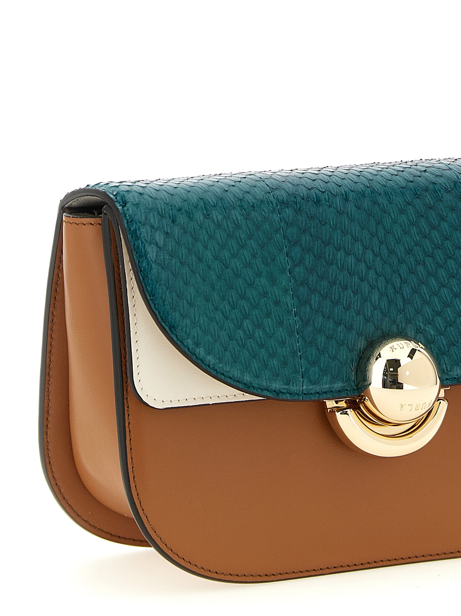 Furla Multicolor Lamb Leather Crossbody Women's Bag