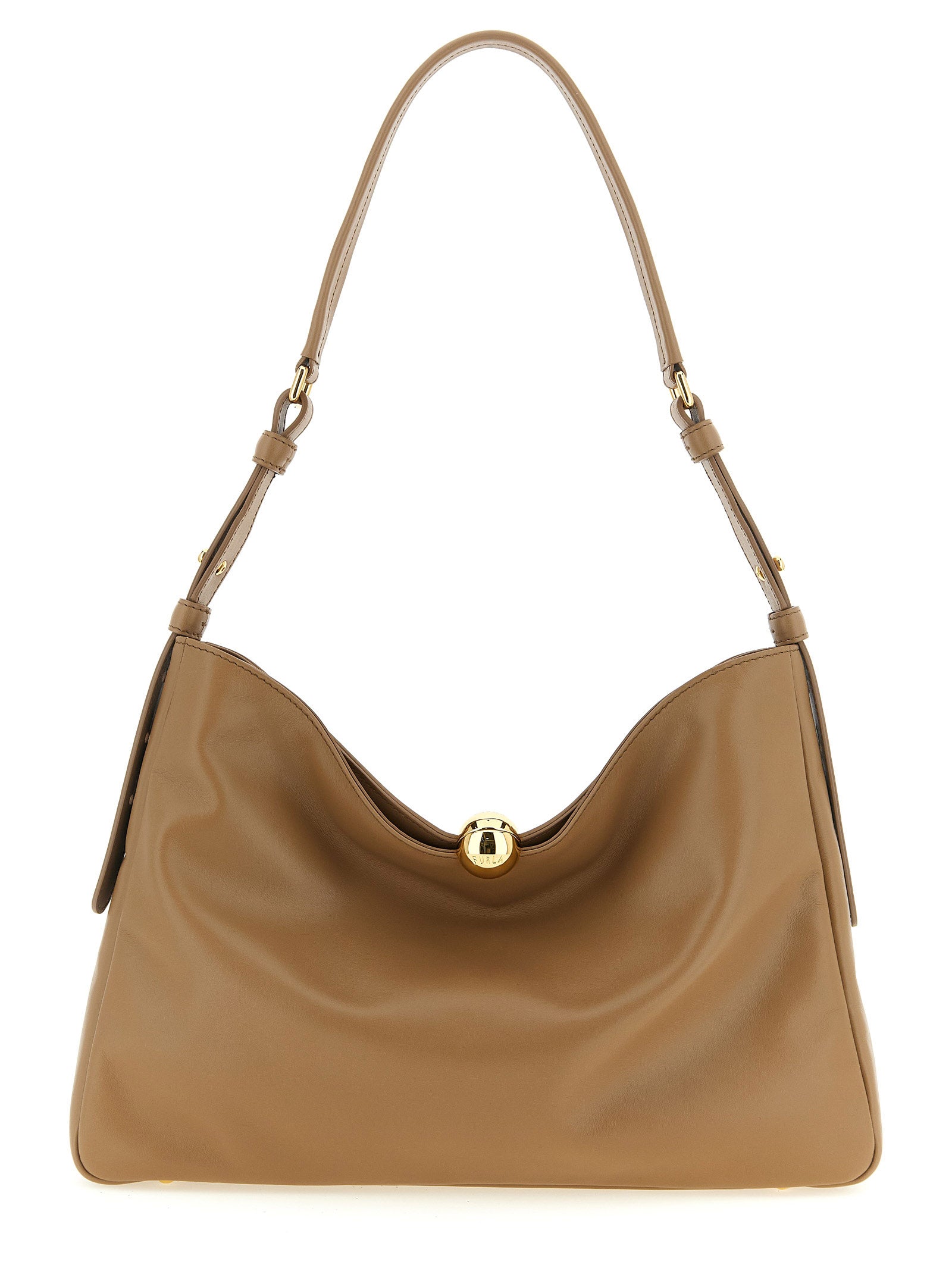 Furla Beige Calfskin Shoulder Women's Bag