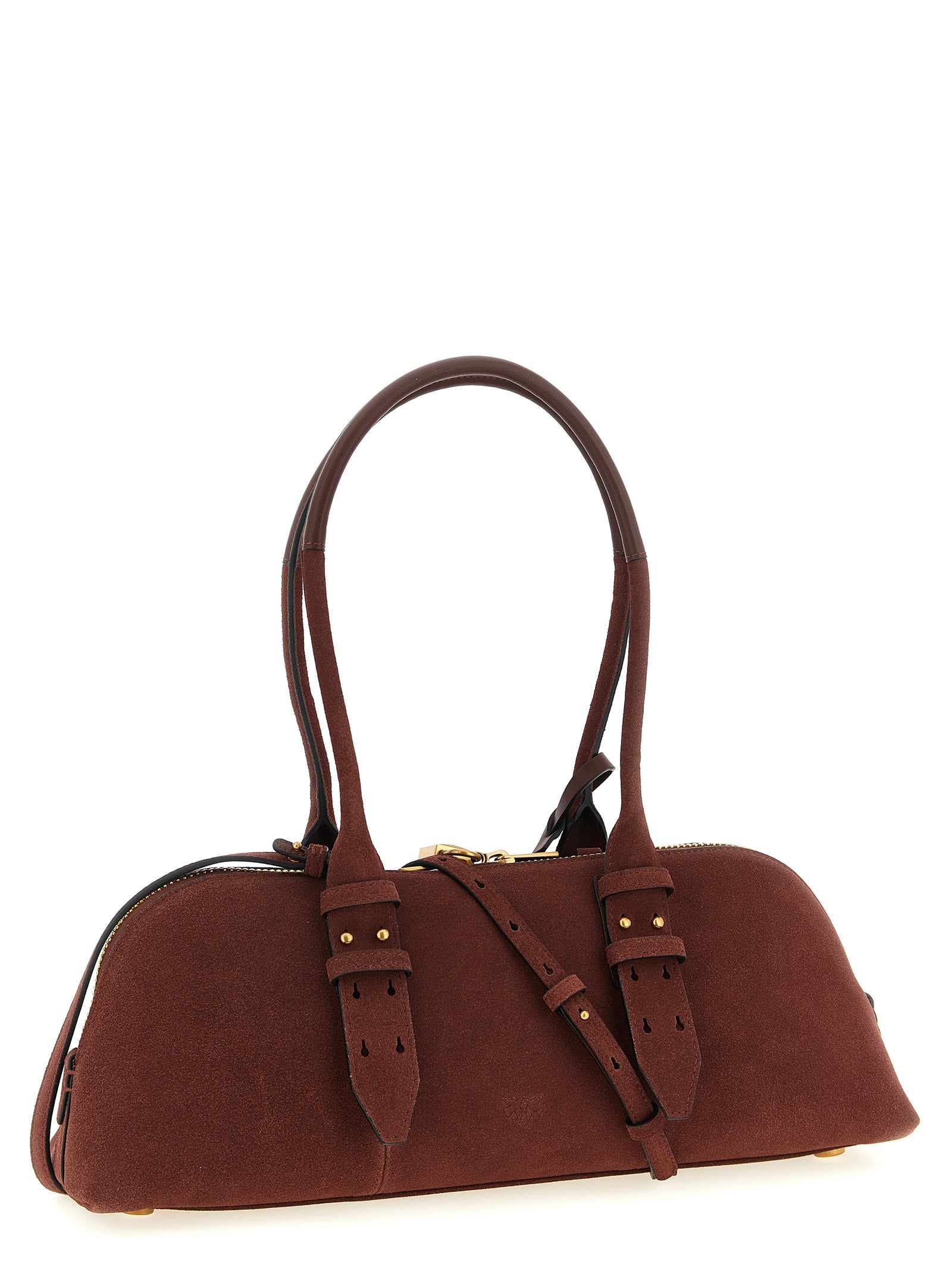 PINKO Bordeaux Cowhide Shoulder Women's Bag