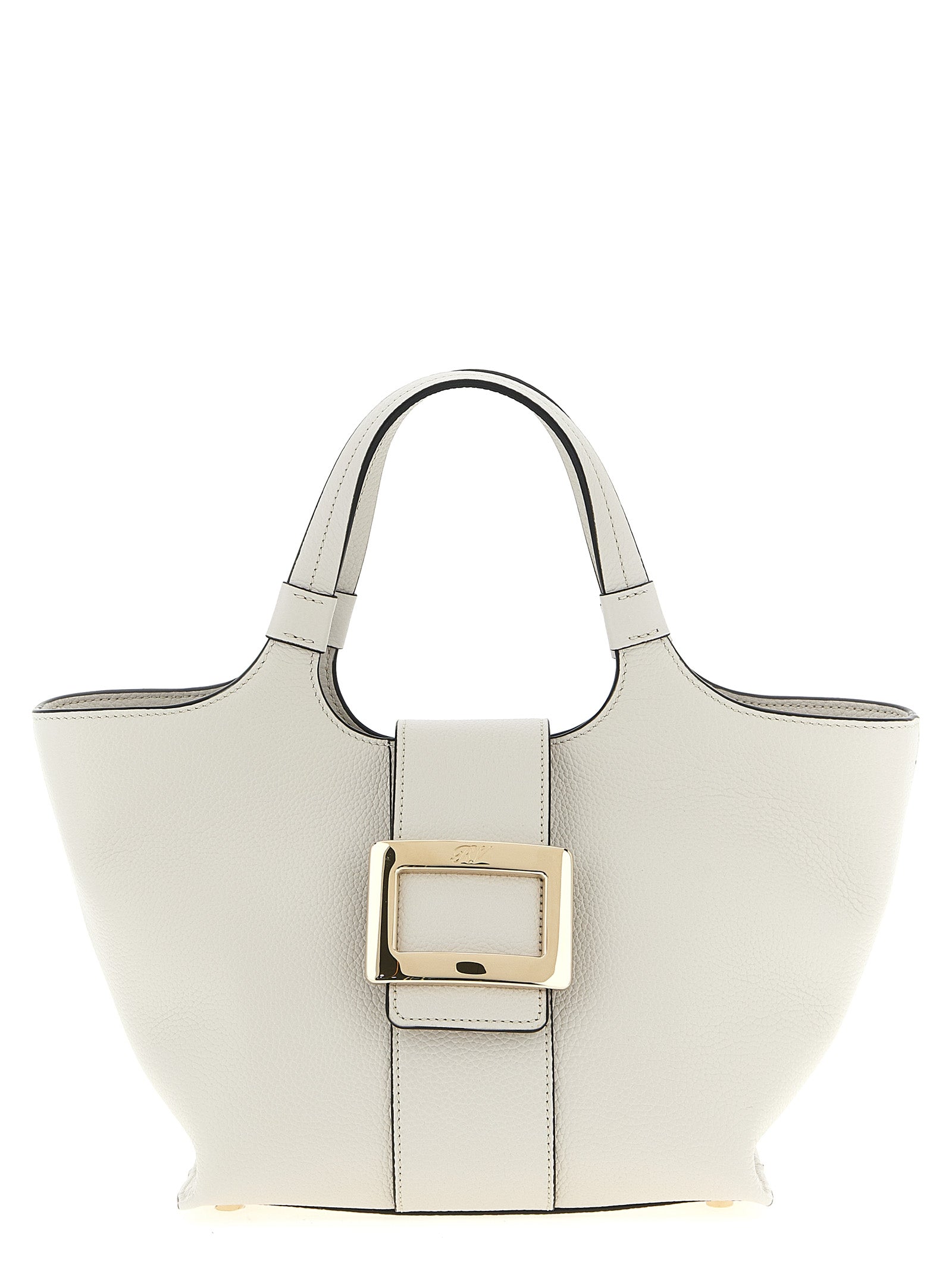 Roger Vivier Gray Calfskin Tote Women's Bag