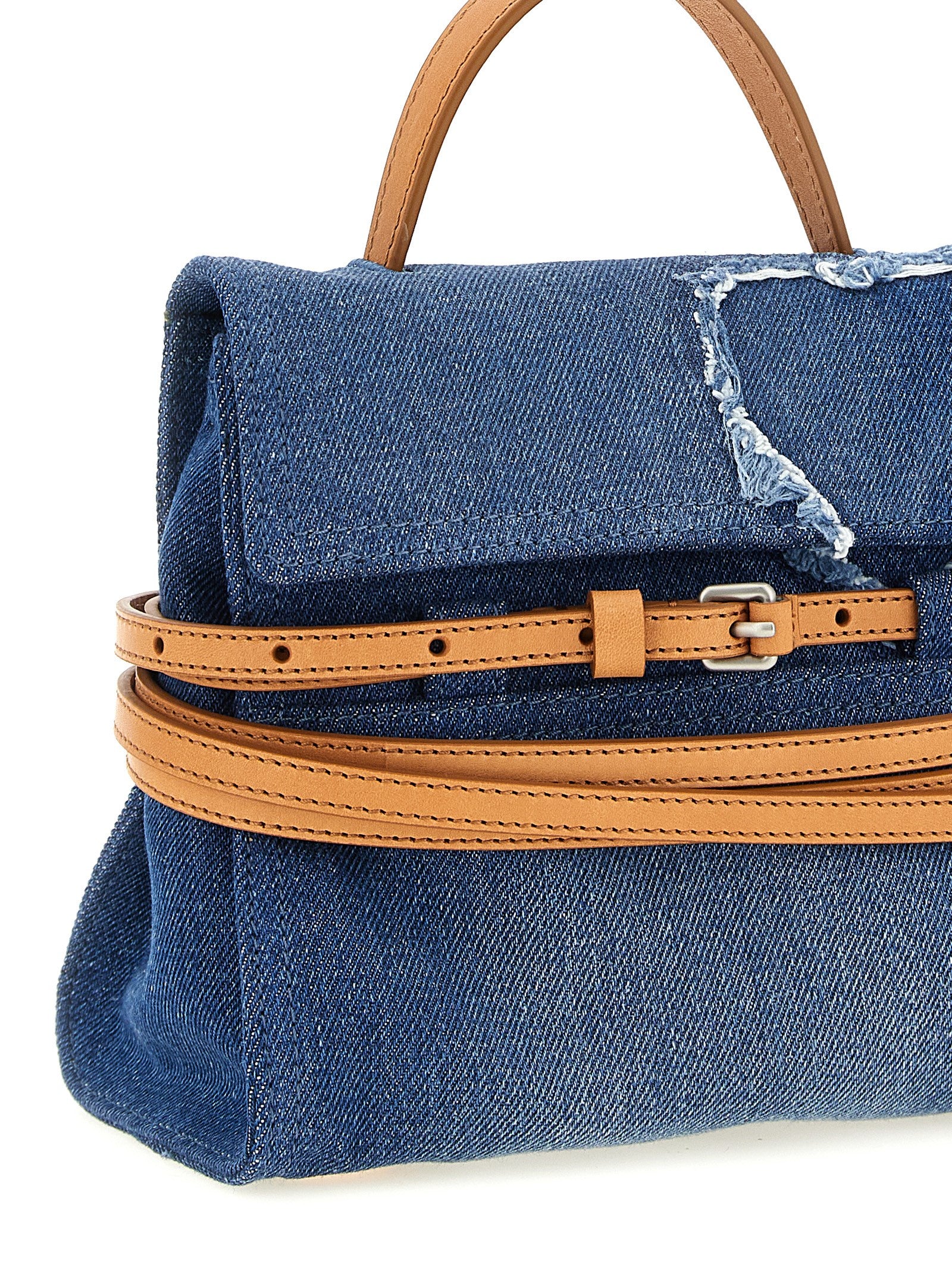 Moschino Blue Cotton Women's Handbag