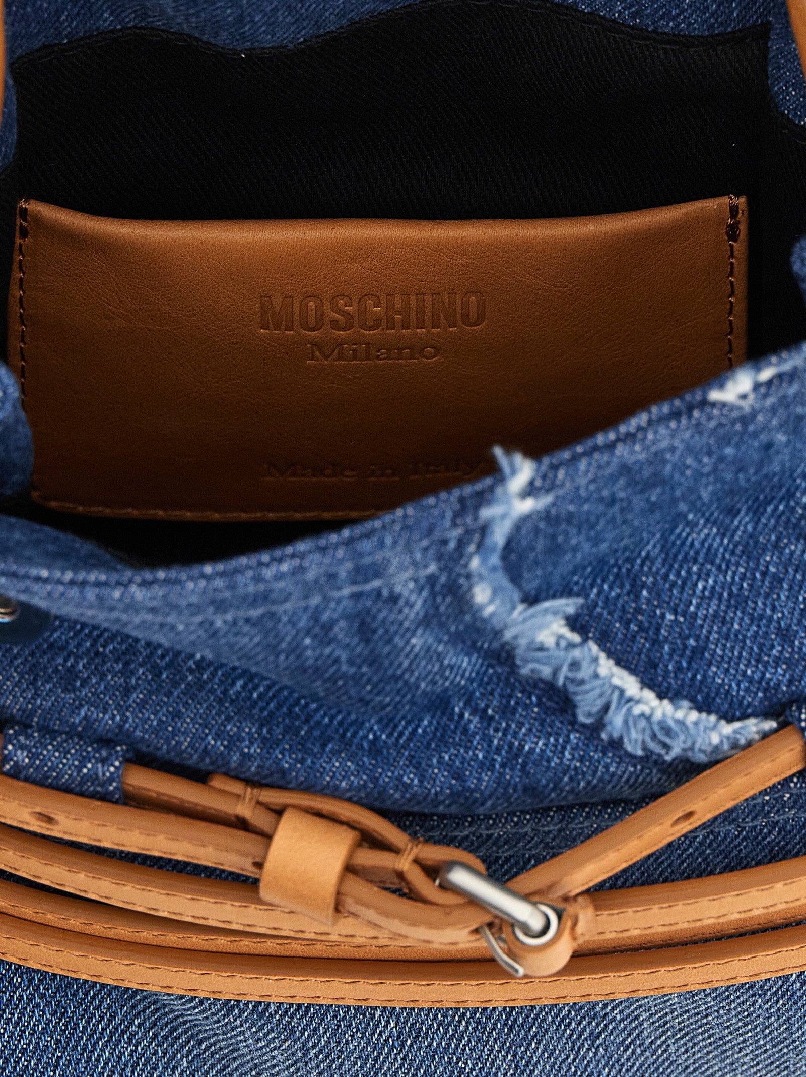 Moschino Blue Cotton Women's Handbag