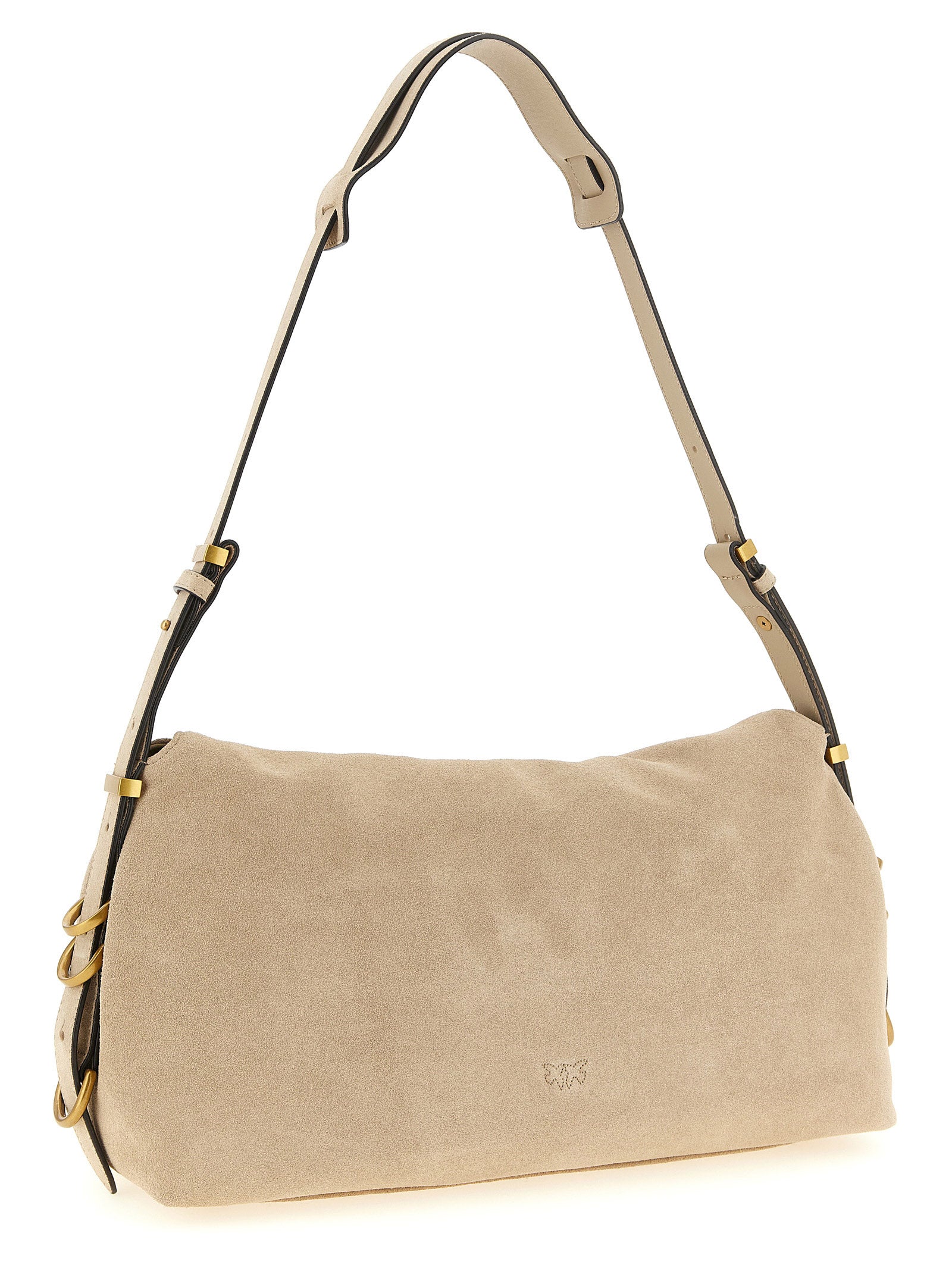 PINKO Beige Cowhide Shoulder Women's Bag