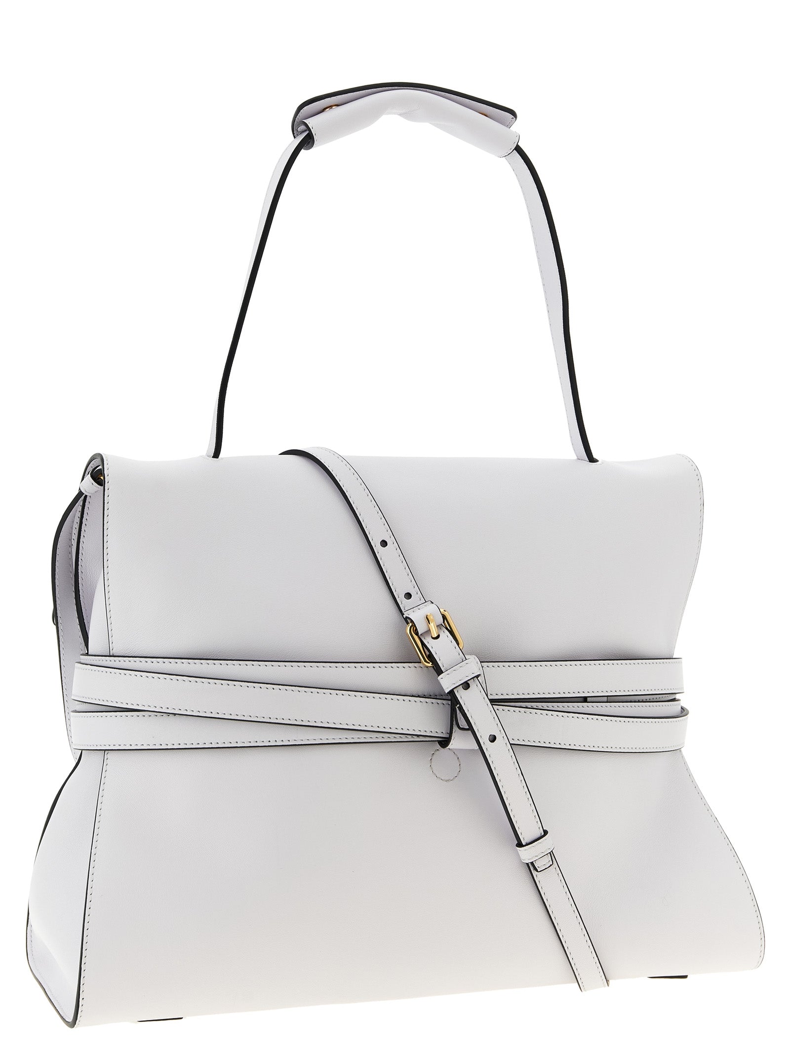 Moschino White Napa Leather / Calf Bos Taurus Shoulder Women's Bag