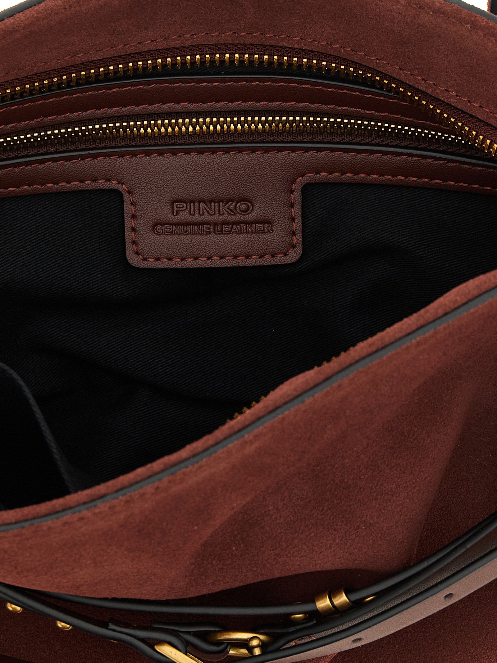 PINKO Bordeaux Cowhide Shoulder Women's Bag