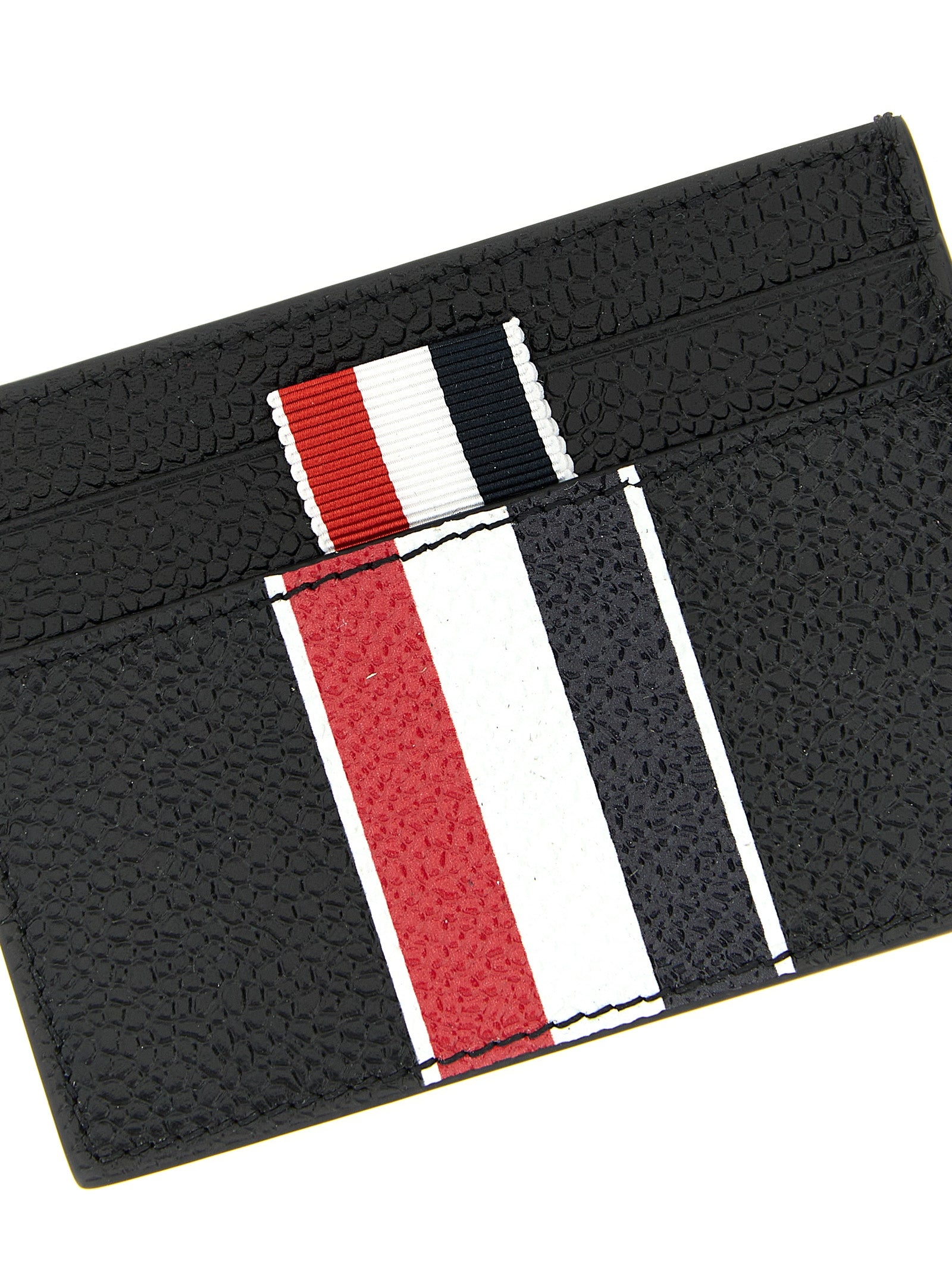 Thom Browne Black Calfskin Men's Cardholder