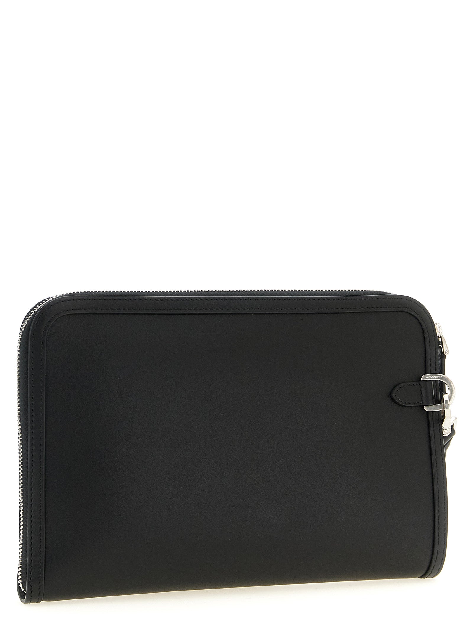 Dolce & Gabbana Bicolor Calfskin Clutch Men's Bag