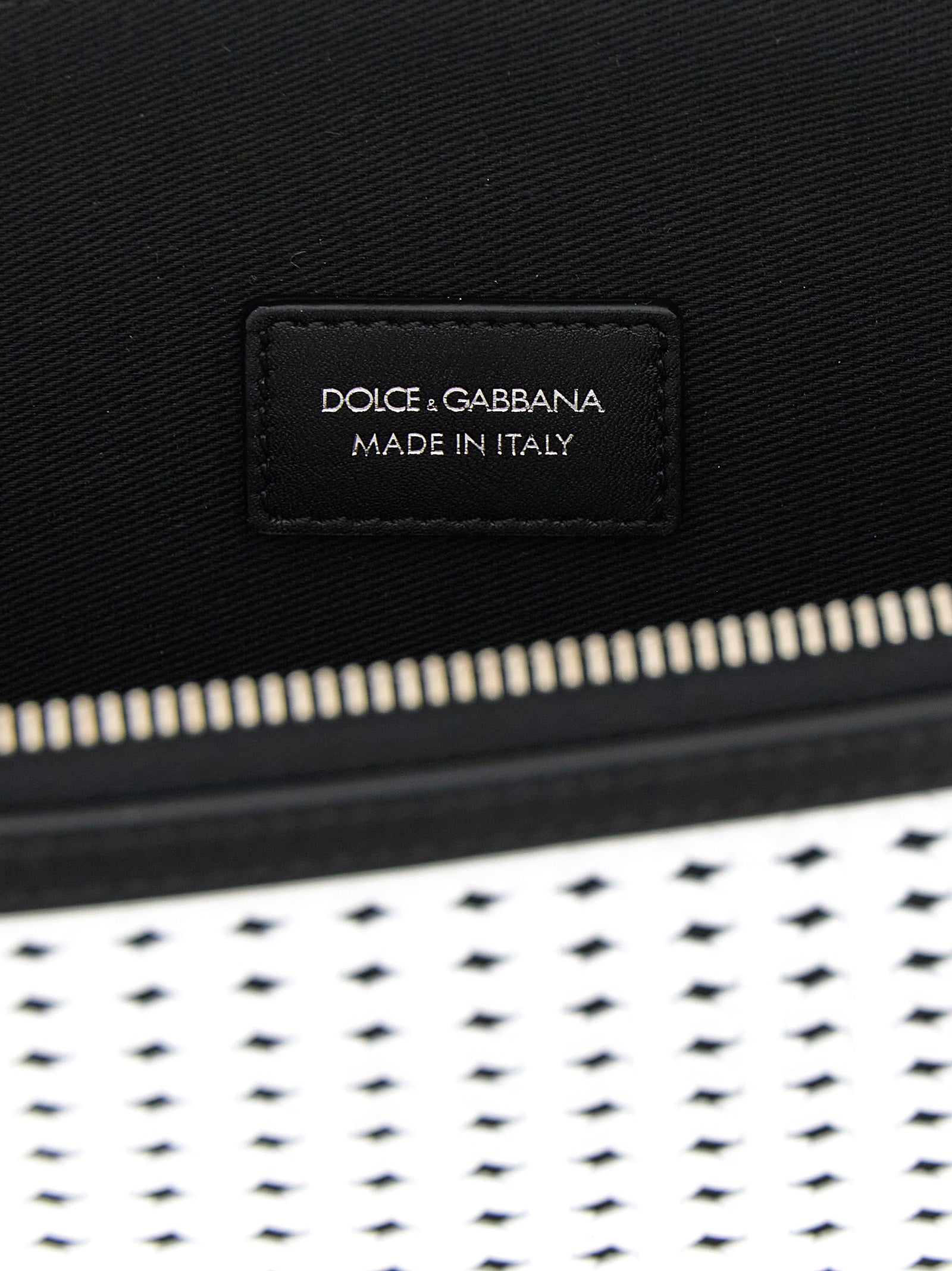 Dolce & Gabbana Bicolor Calfskin Clutch Men's Bag
