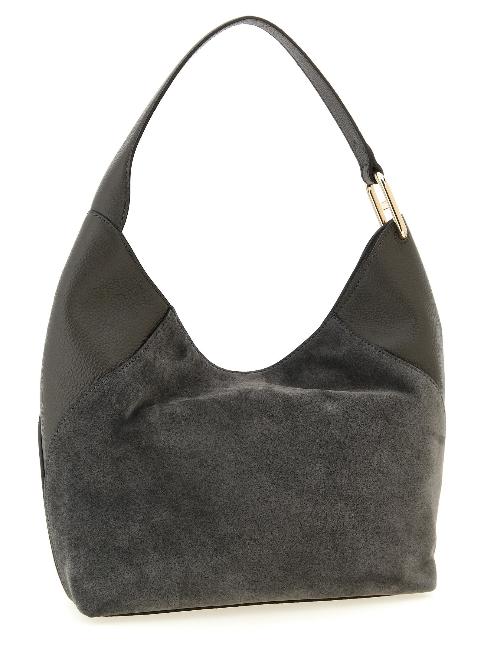 Furla Gray Calfskin Shoulder Women's Bag