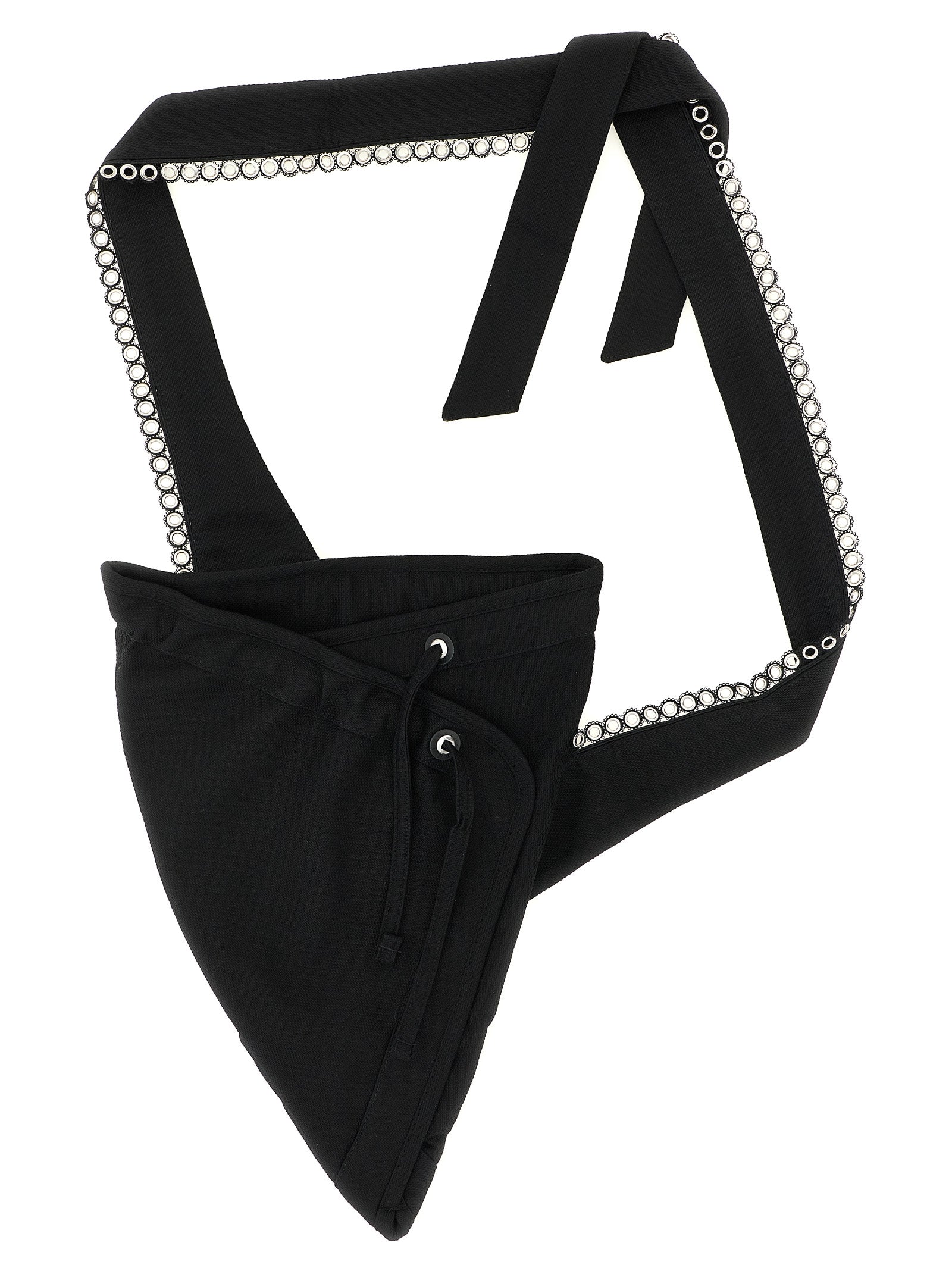 Kiko Kostadinov Black Cotton Crossbody Men's Bag