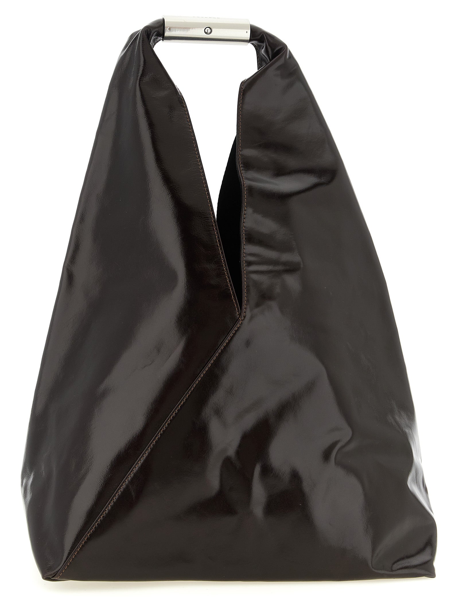 MM6 Maison Margiela Brown Cowhide Women's Handbag