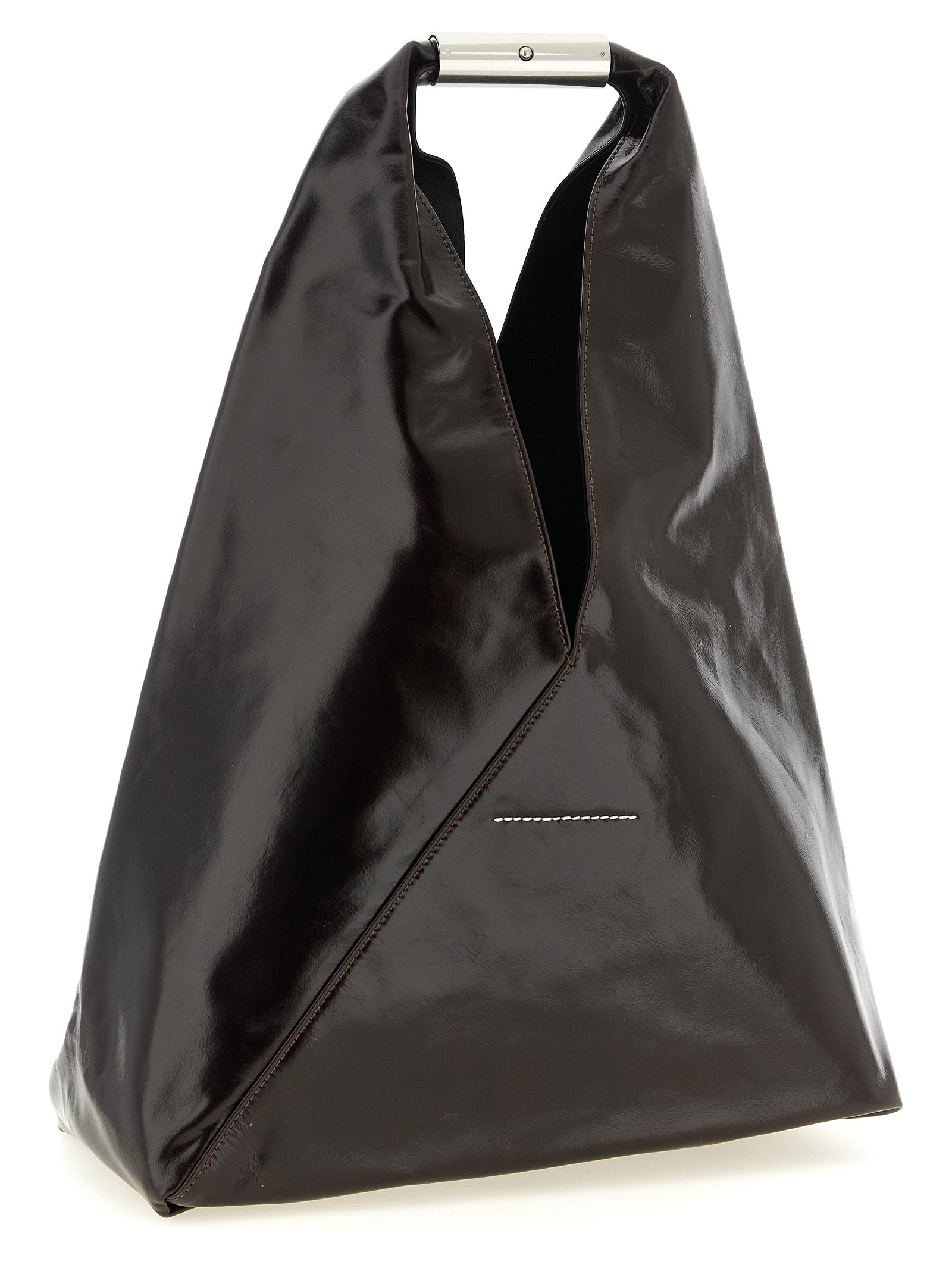 MM6 Maison Margiela Brown Cowhide Women's Handbag