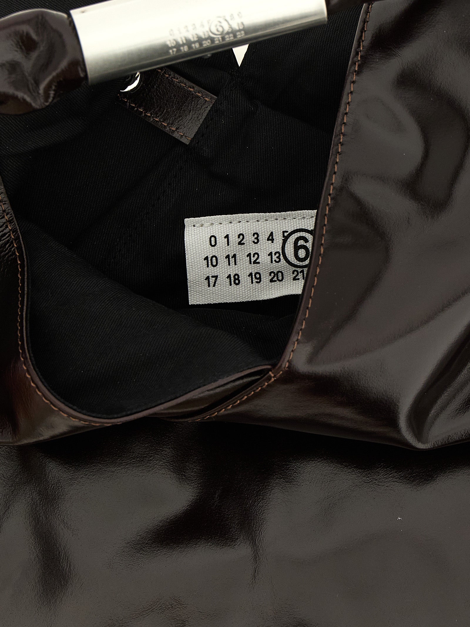 MM6 Maison Margiela Brown Cowhide Women's Handbag