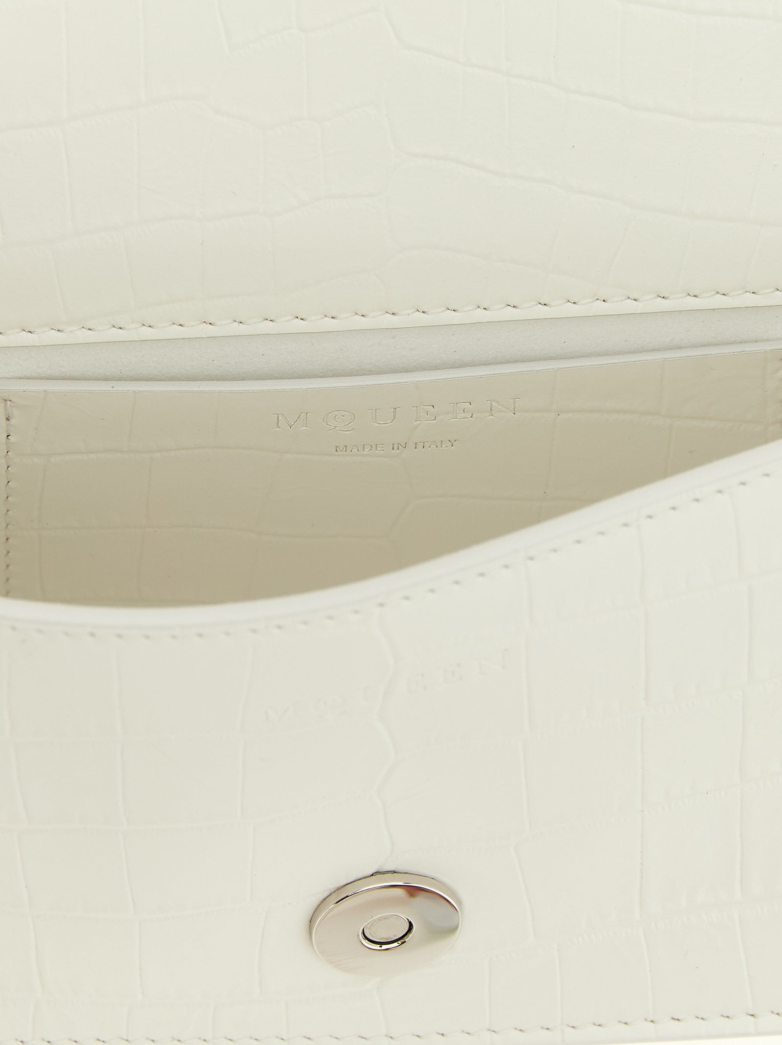 Alexander McQueen White Calfskin Shoulder Women's Bag