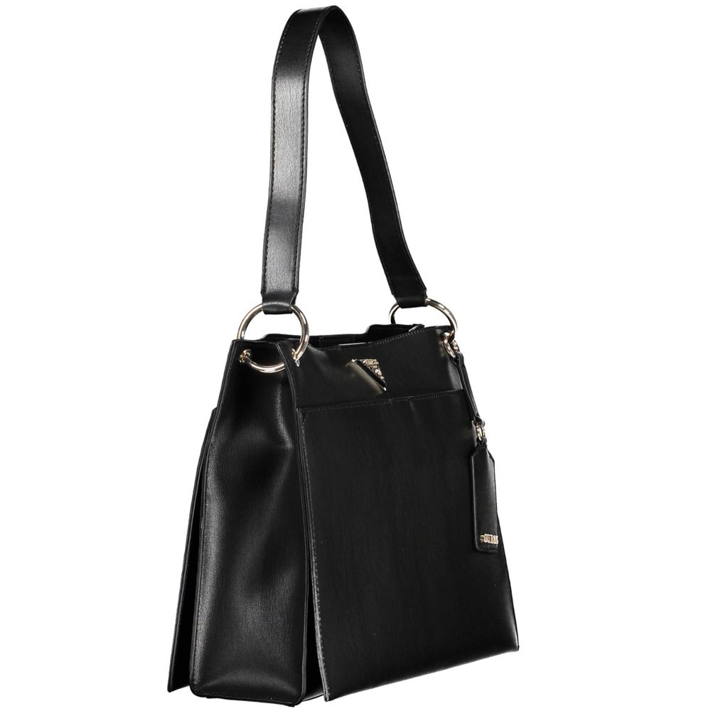 Guess Jeans Black Polyurethane Women Women's Handbag