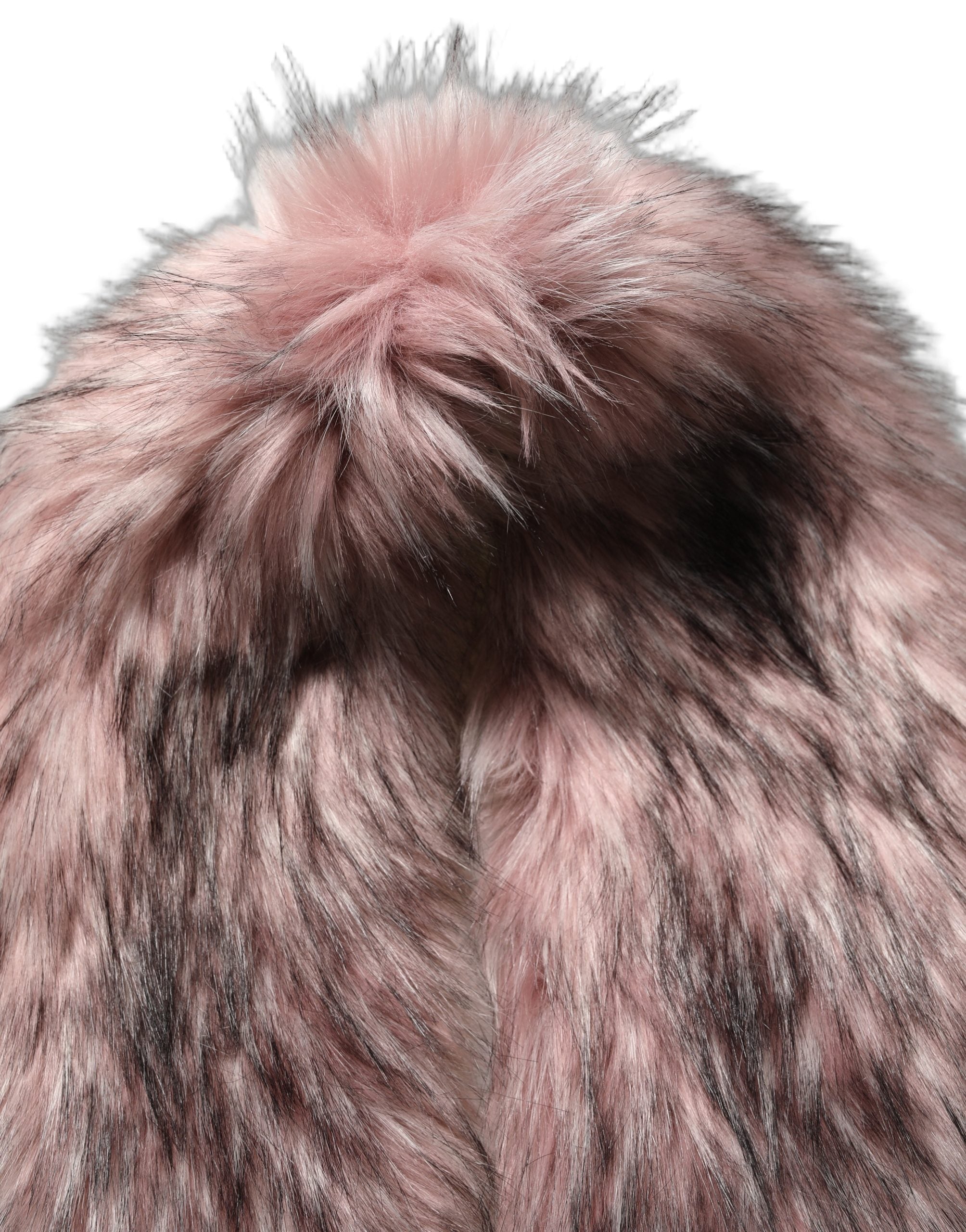 Dolce & Gabbana Pink Acrylic Faux Fur Knit Shrug Vest Women's Top