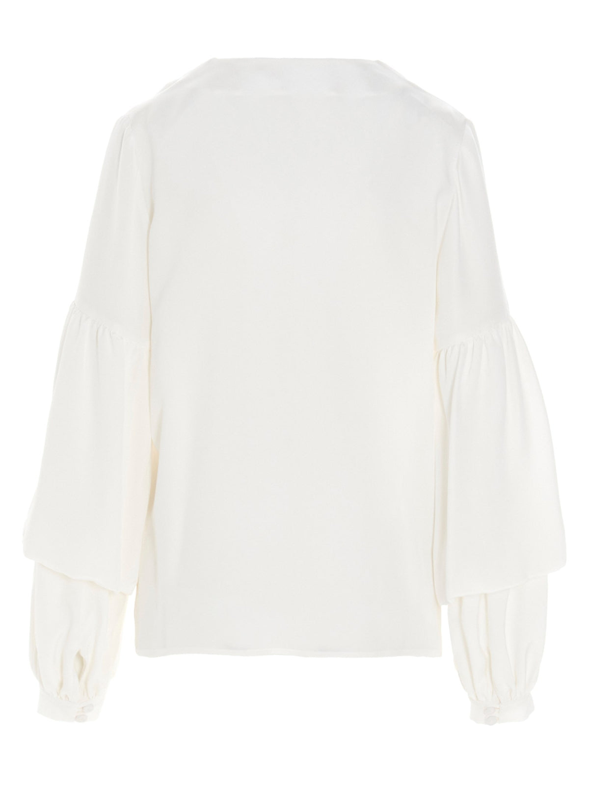 DI.LA3 PARI' White Silk Women's Blouse