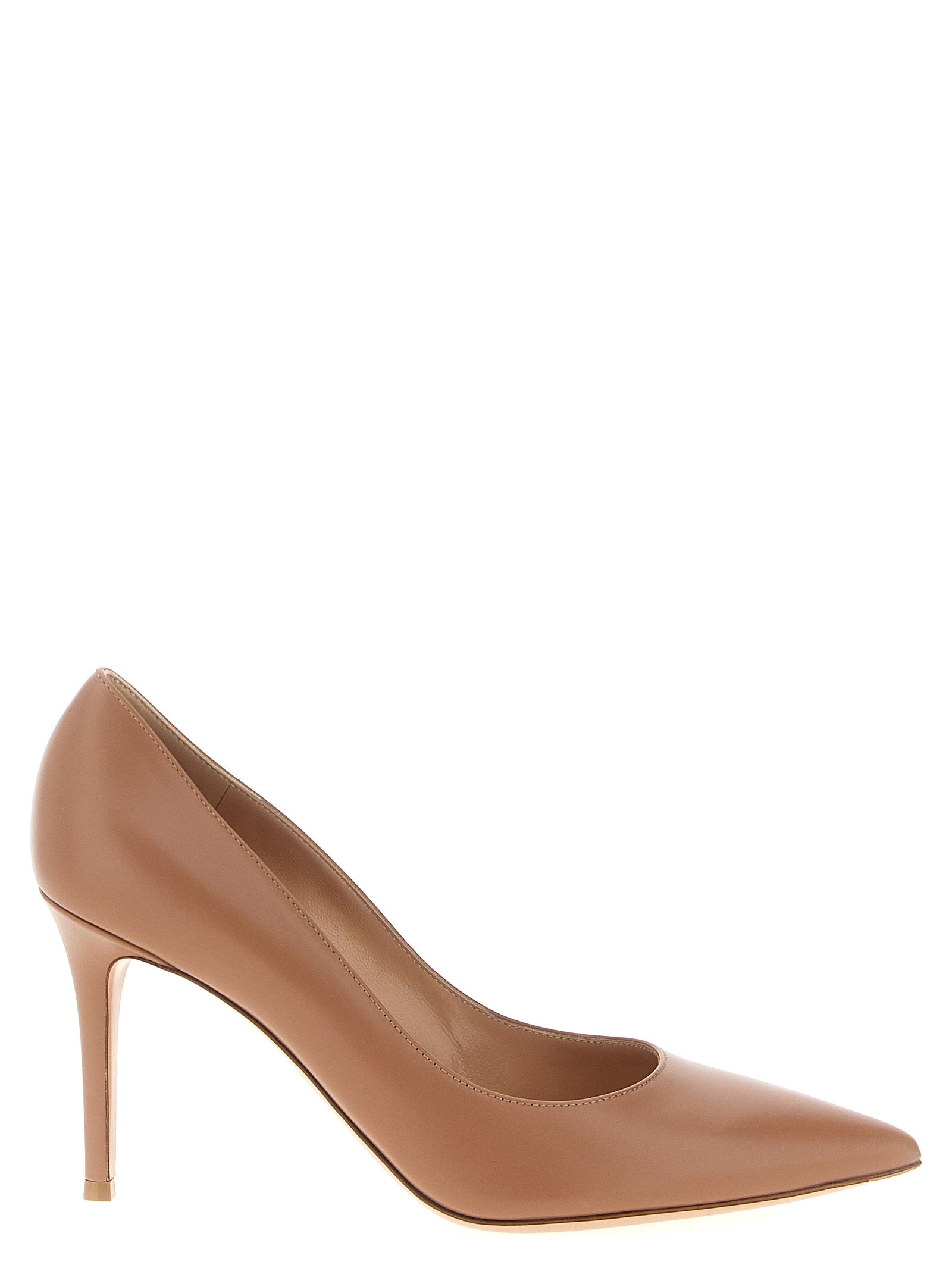 Gianvito Rossi Beige Calfskin High Heel Women's Pumps