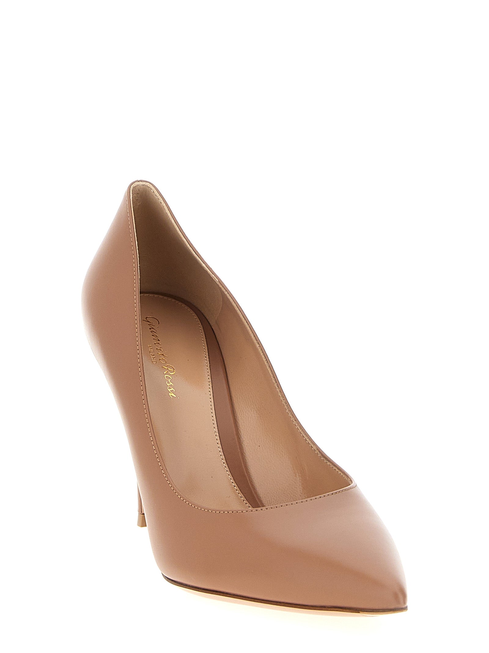 Gianvito Rossi Beige Calfskin High Heel Women's Pumps