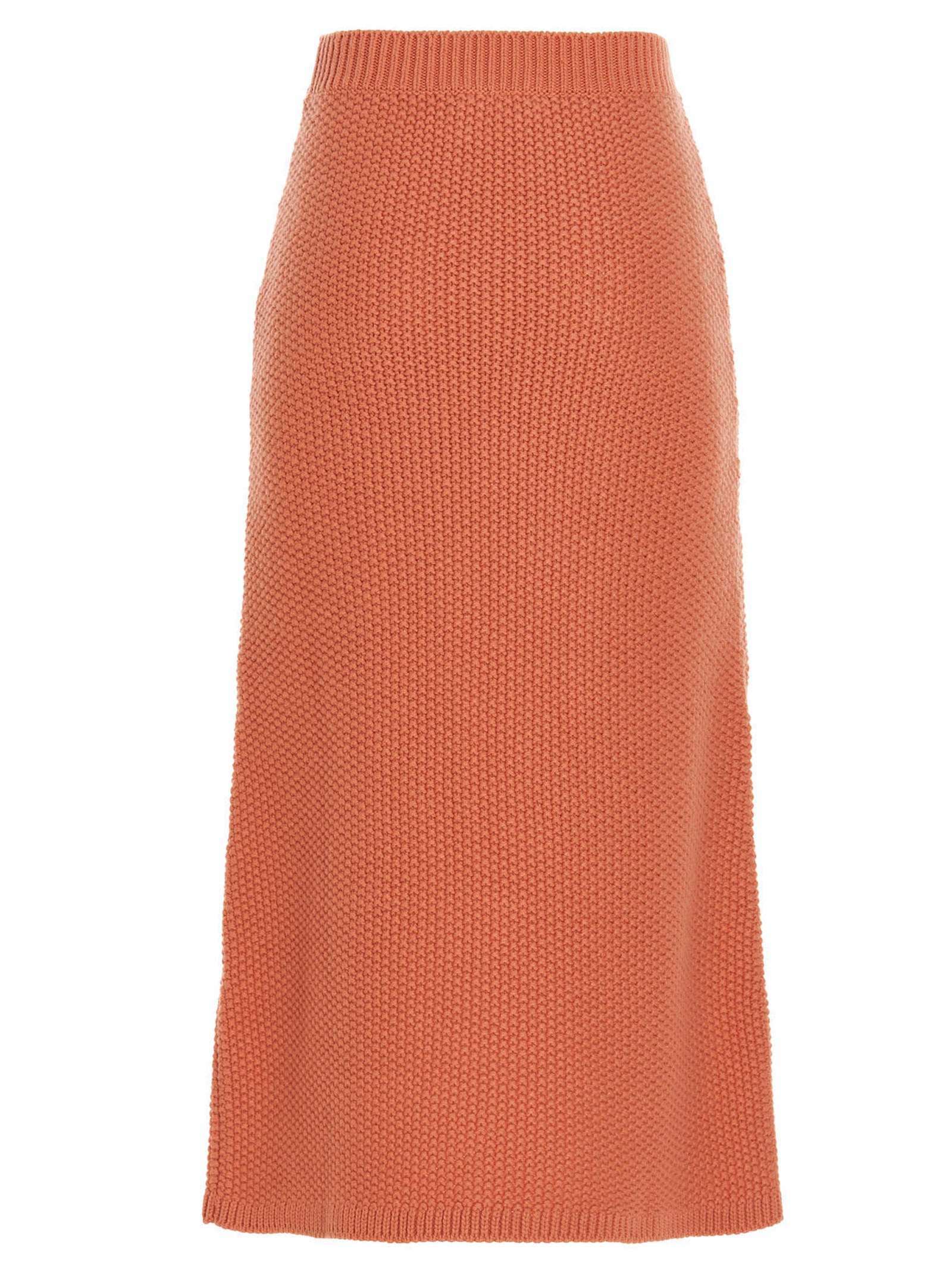 Chloé Orange Cashmere Mini Women's Skirt