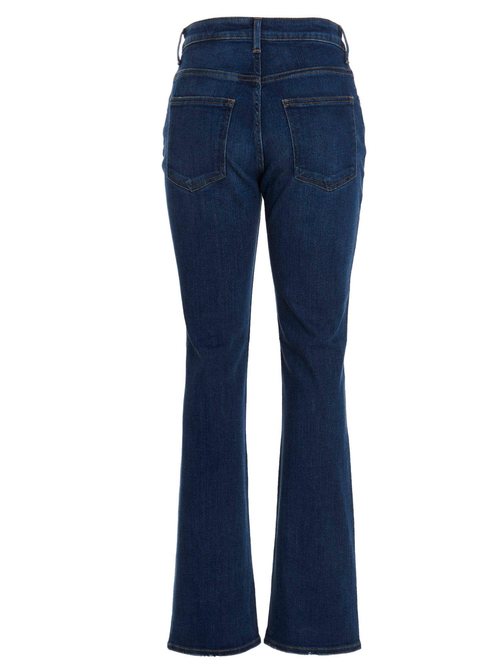 TU ES MON TRESOR Blue Cotton Flared Women's Jeans