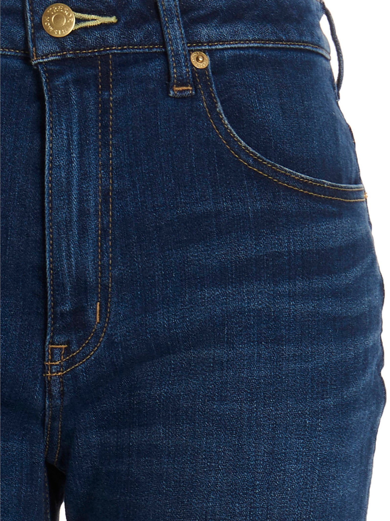 TU ES MON TRESOR Blue Cotton Flared Women's Jeans