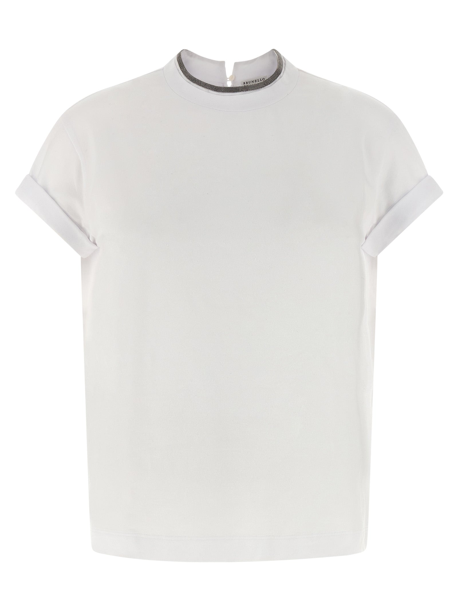 Brunello Cucinelli White Cotton Women's T-Shirt