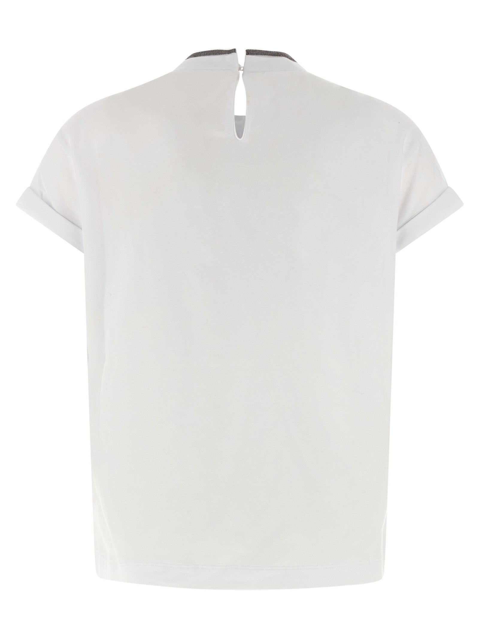 Brunello Cucinelli White Cotton Women's T-Shirt