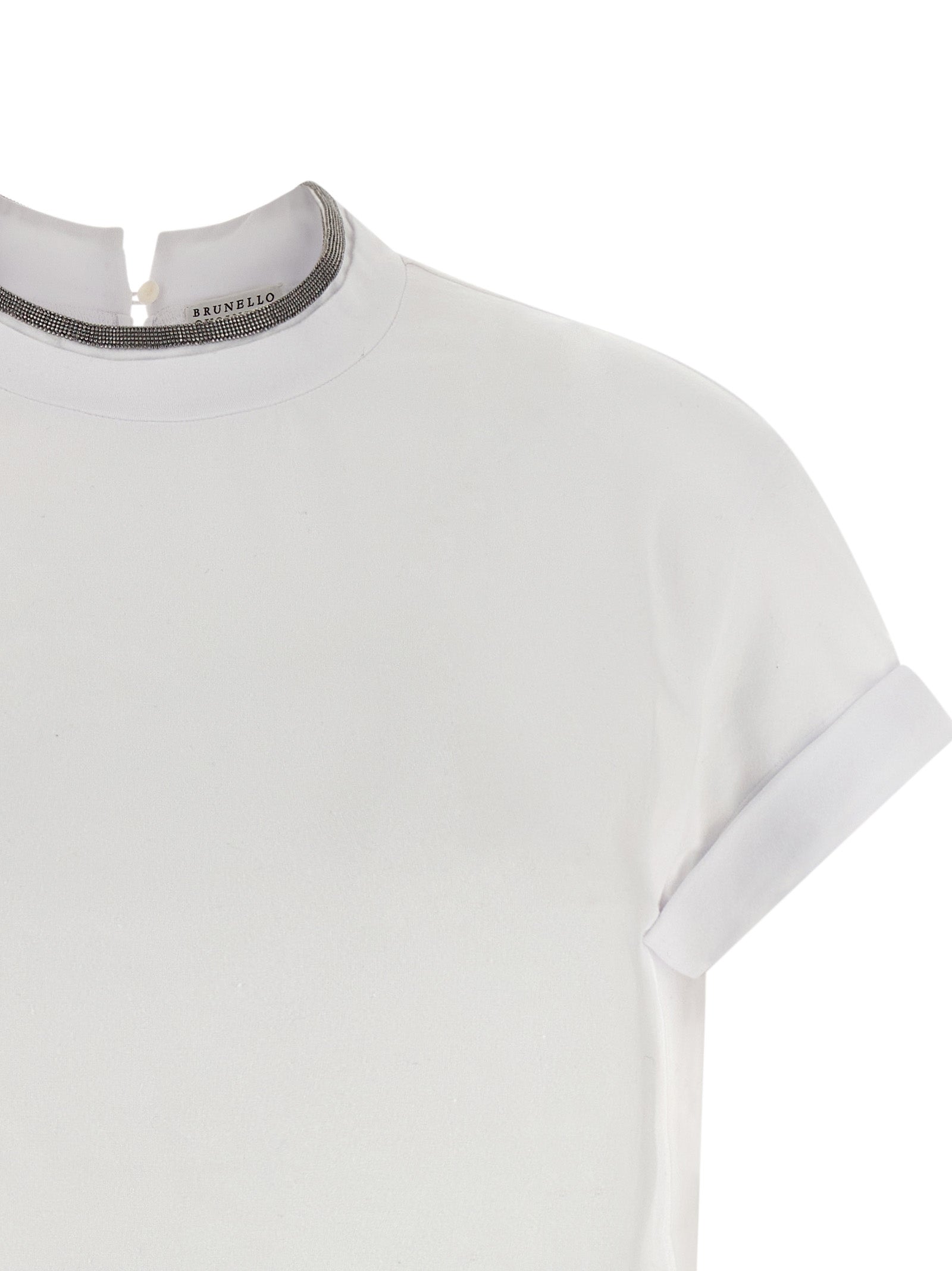 Brunello Cucinelli White Cotton Women's T-Shirt