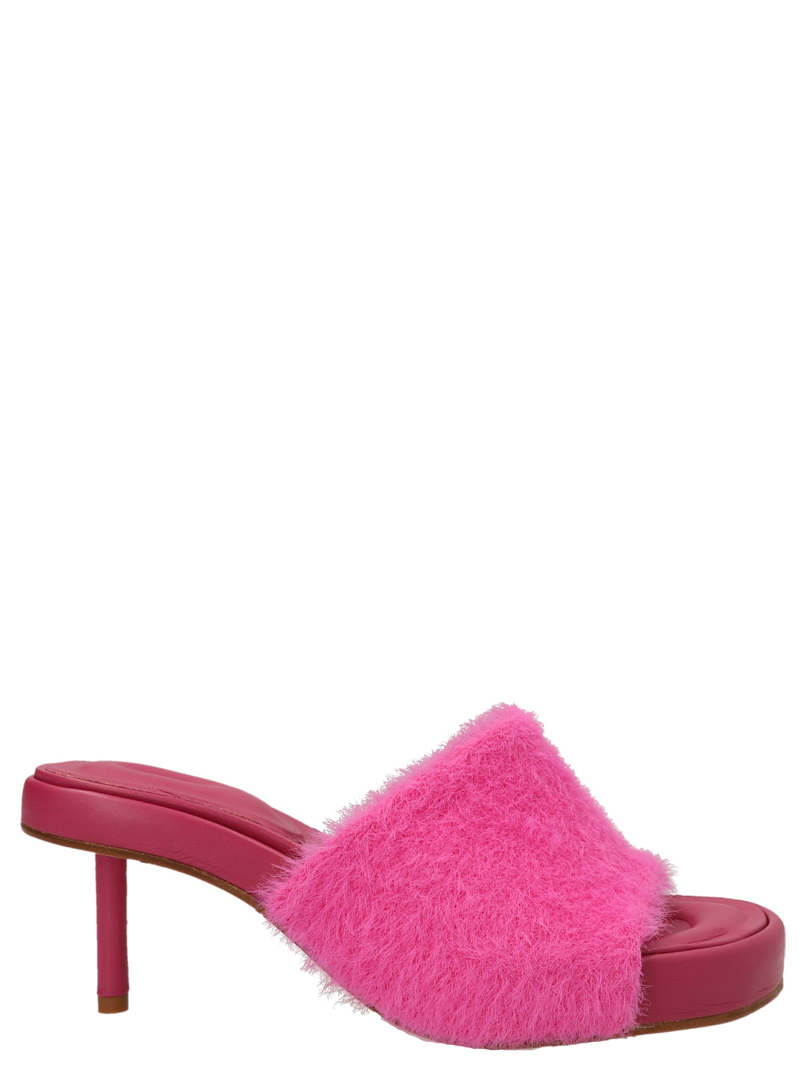 Jacquemus Fuchsia Polyamide Women's Mules