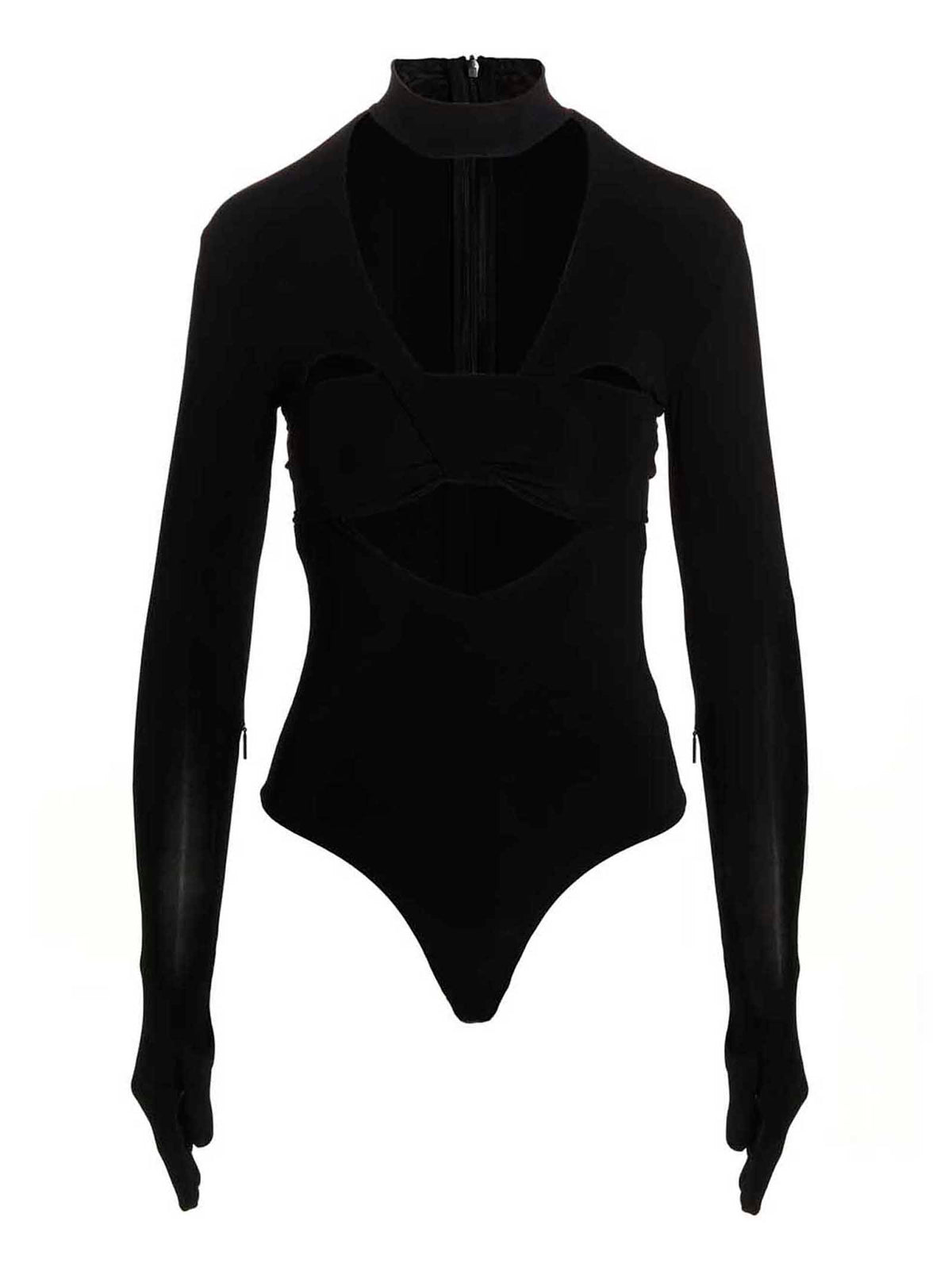 Ambush Black Viscose Women's Bodysuit