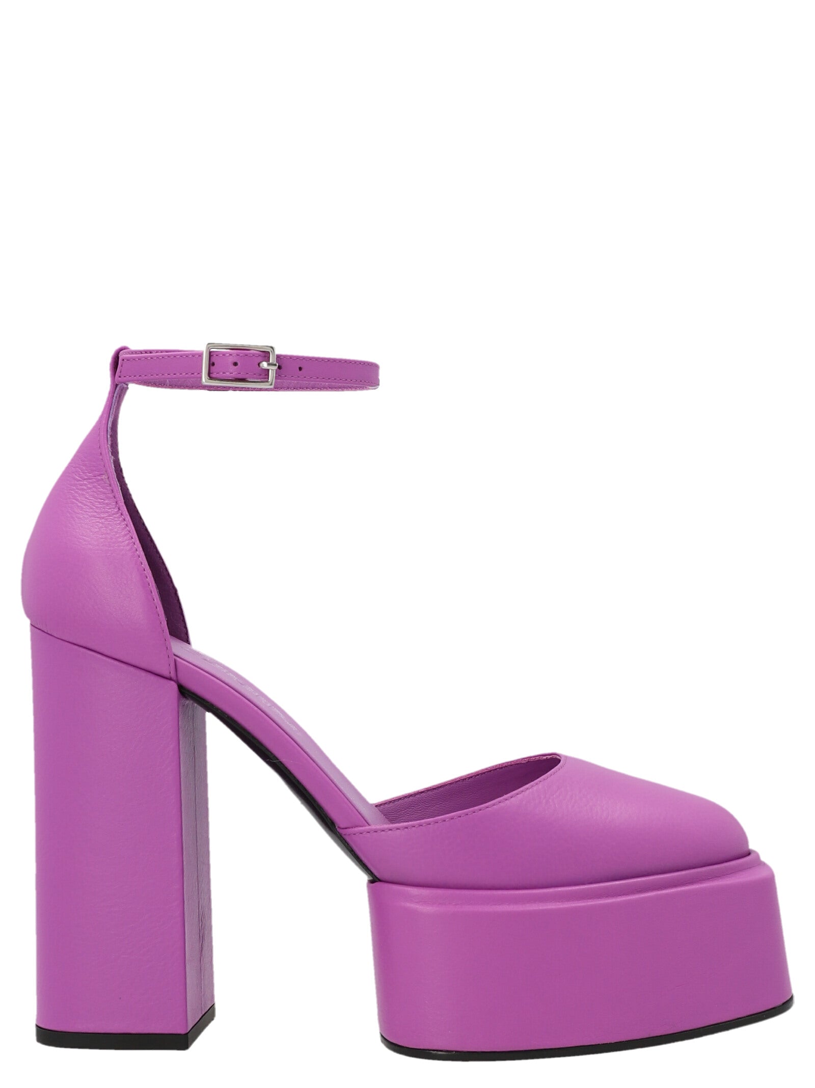3Juin Purple Leather High Heel Women's Pumps