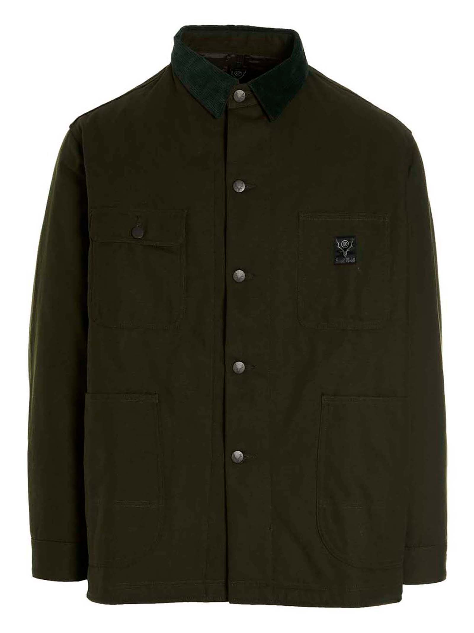 SOUTH2 WEST8 Bicolor Cotton Full-Length Men's Jacket