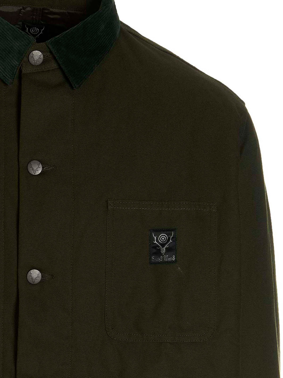 SOUTH2 WEST8 Bicolor Cotton Full-Length Men's Jacket