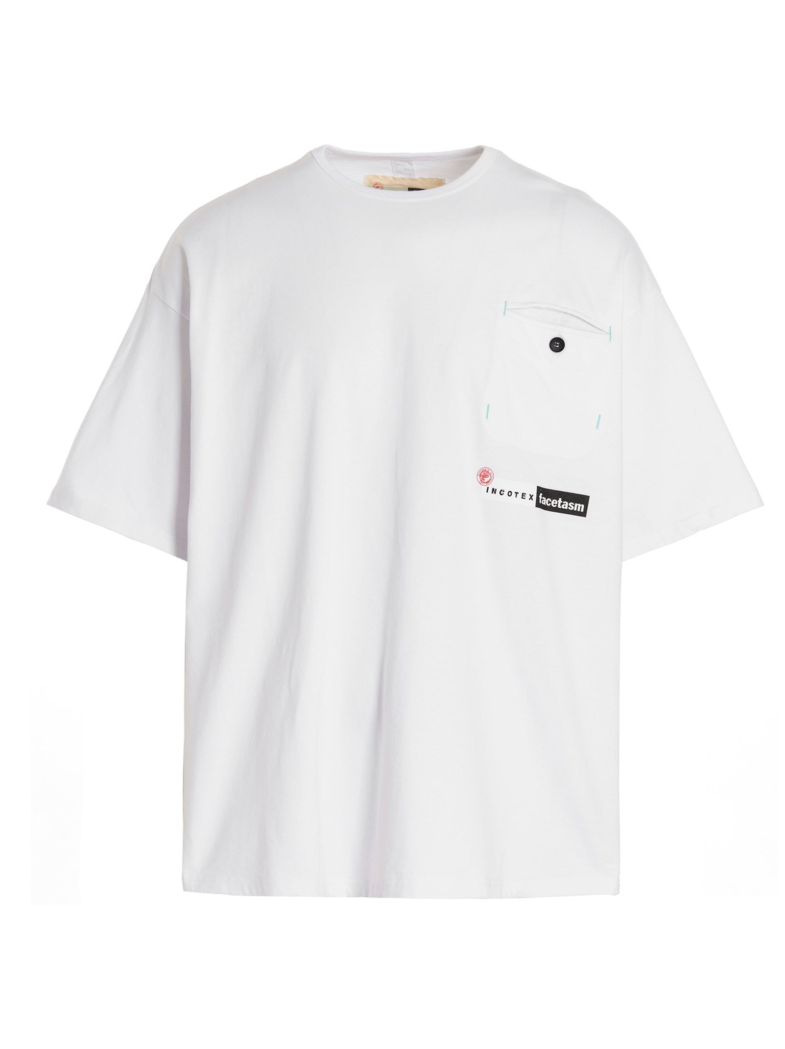 INCOTEX RED X FACETASM White Cotton Men's T-Shirt